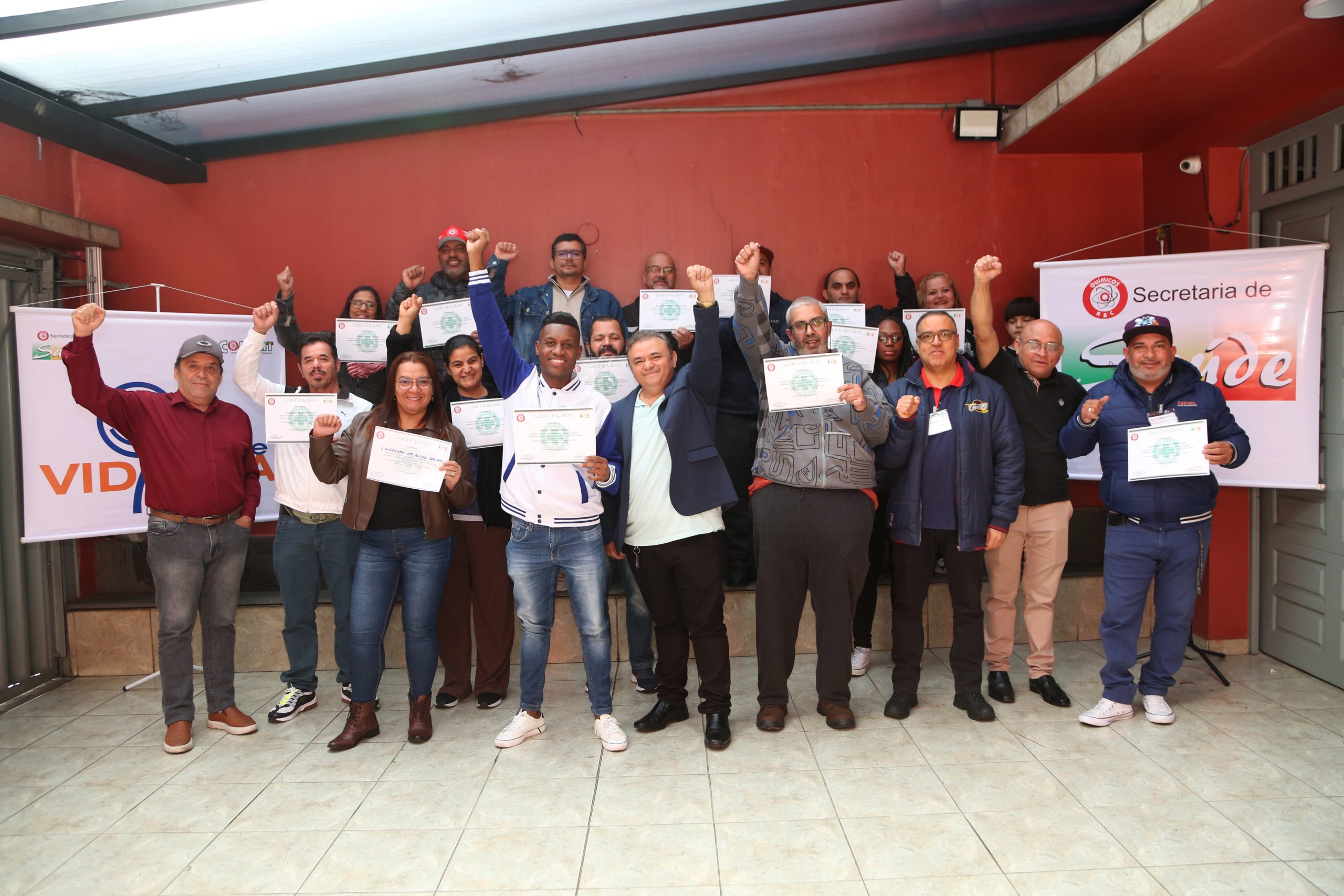 Certificação do curso de Cipa realizado na Regional de Diadema. Fotos Valdir Lopes. Brasil_31_05_2025.