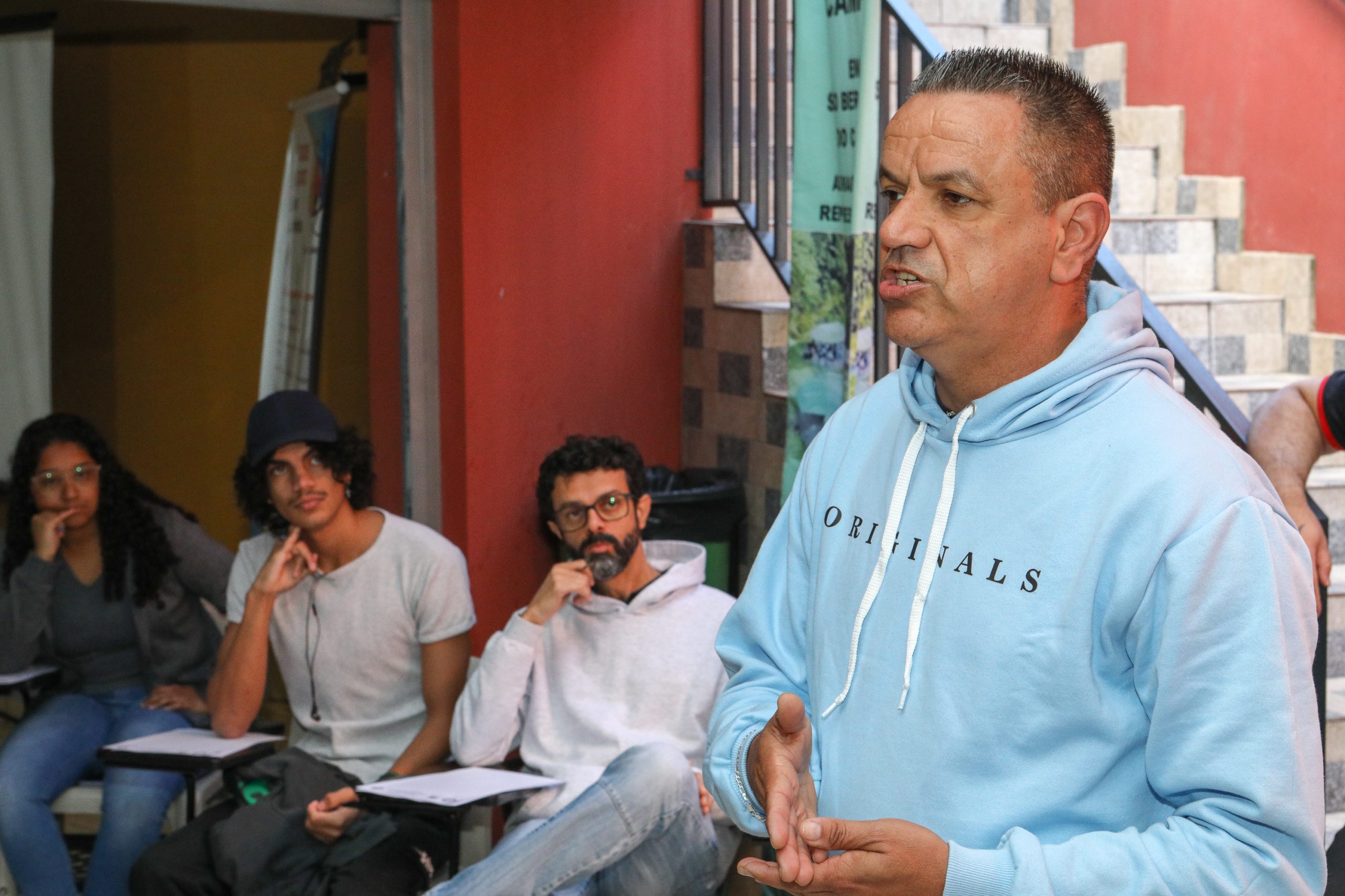 Reunião com a juventude para debate seus direitos e o mercado de trabalho na Regional de Diadema. Rua dos Brilhantes, 232 - Jardim Donini - Centro de Diadema-SP. Fotos Dino Santos. Brasil_19_07_2025.