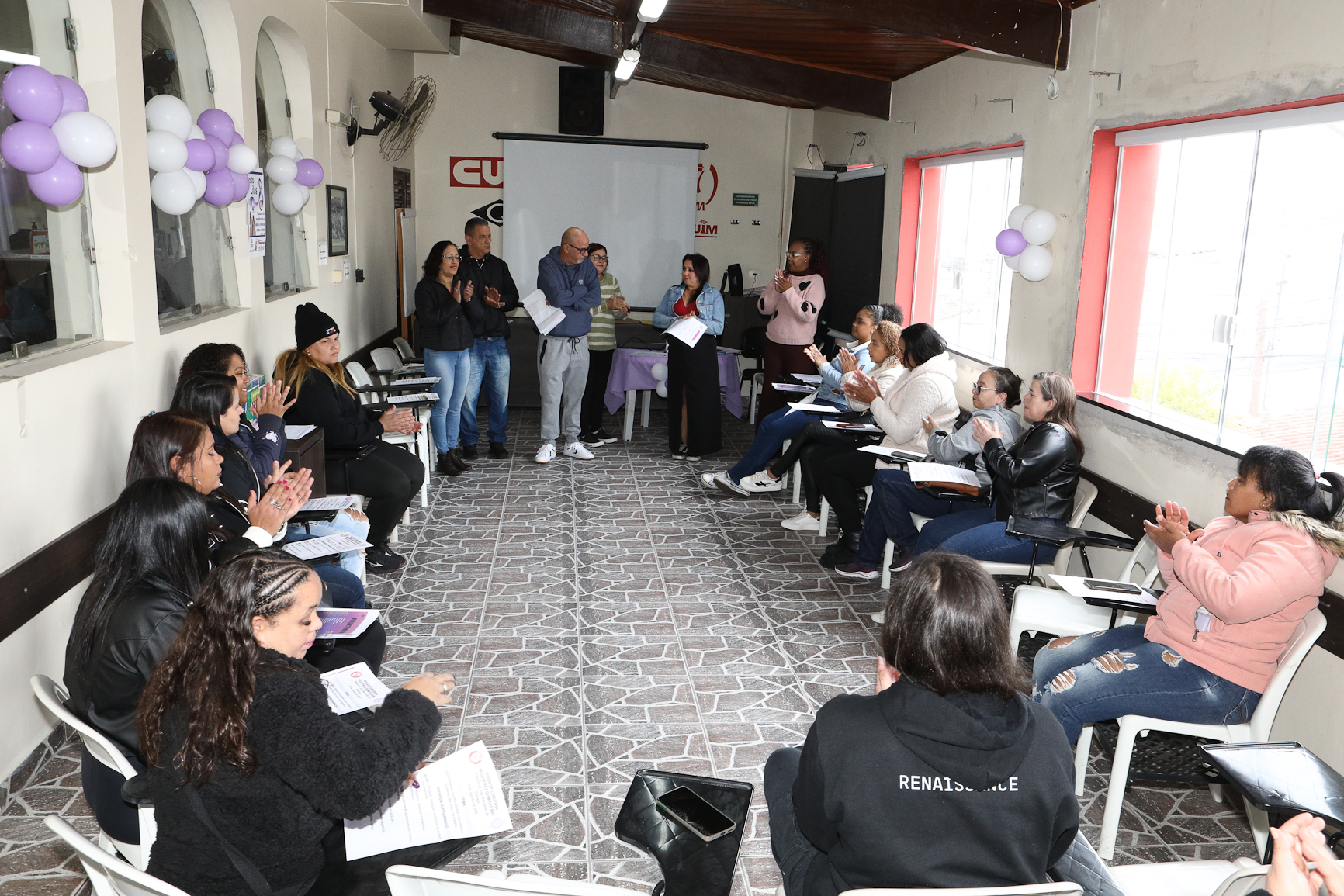 2º Roda de Conversa entre as mulheres Químicas do ABC com o tema Igualdade de oportunidade entre homens e mulheres no trabalho e na vida realizado na regional de São Bernardo do Campo-SP. Fotos Dino Santos. Brasil_16_08_ 2025.