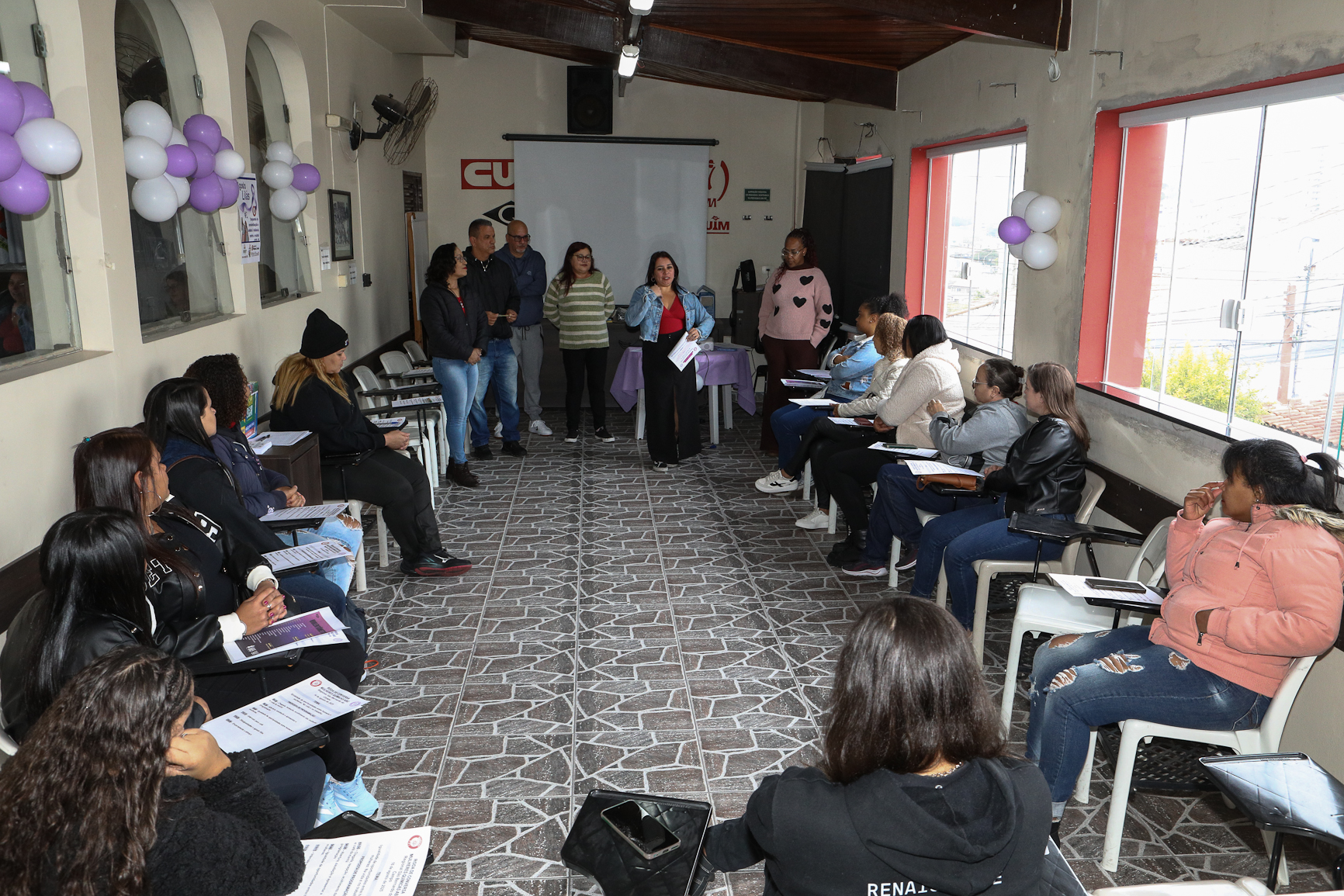 2º Roda de Conversa entre as mulheres Químicas do ABC com o tema Igualdade de oportunidade entre homens e mulheres no trabalho e na vida realizado na regional de São Bernardo do Campo-SP. Fotos Dino Santos. Brasil_16_08_ 2025.