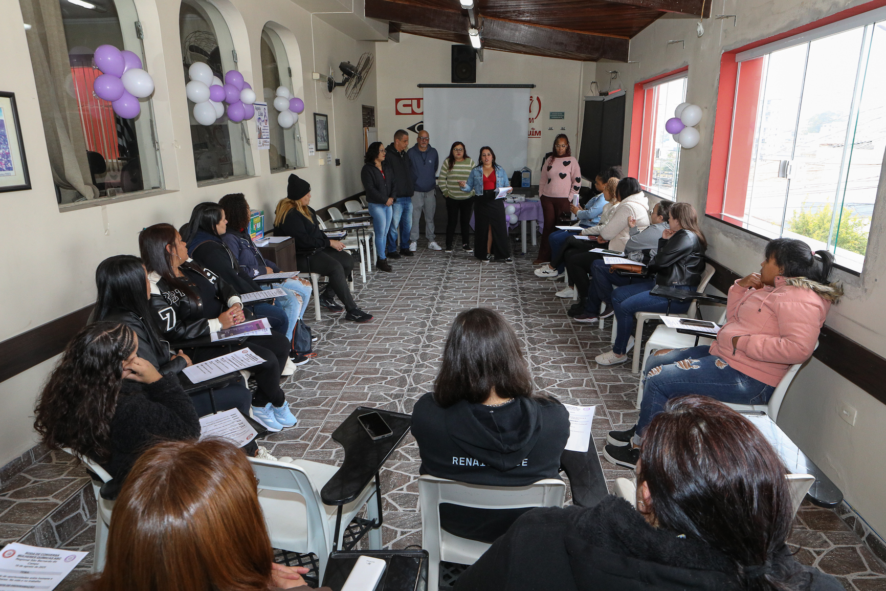 2º Roda de Conversa entre as mulheres Químicas do ABC com o tema Igualdade de oportunidade entre homens e mulheres no trabalho e na vida realizado na regional de São Bernardo do Campo-SP. Fotos Dino Santos. Brasil_16_08_ 2025.