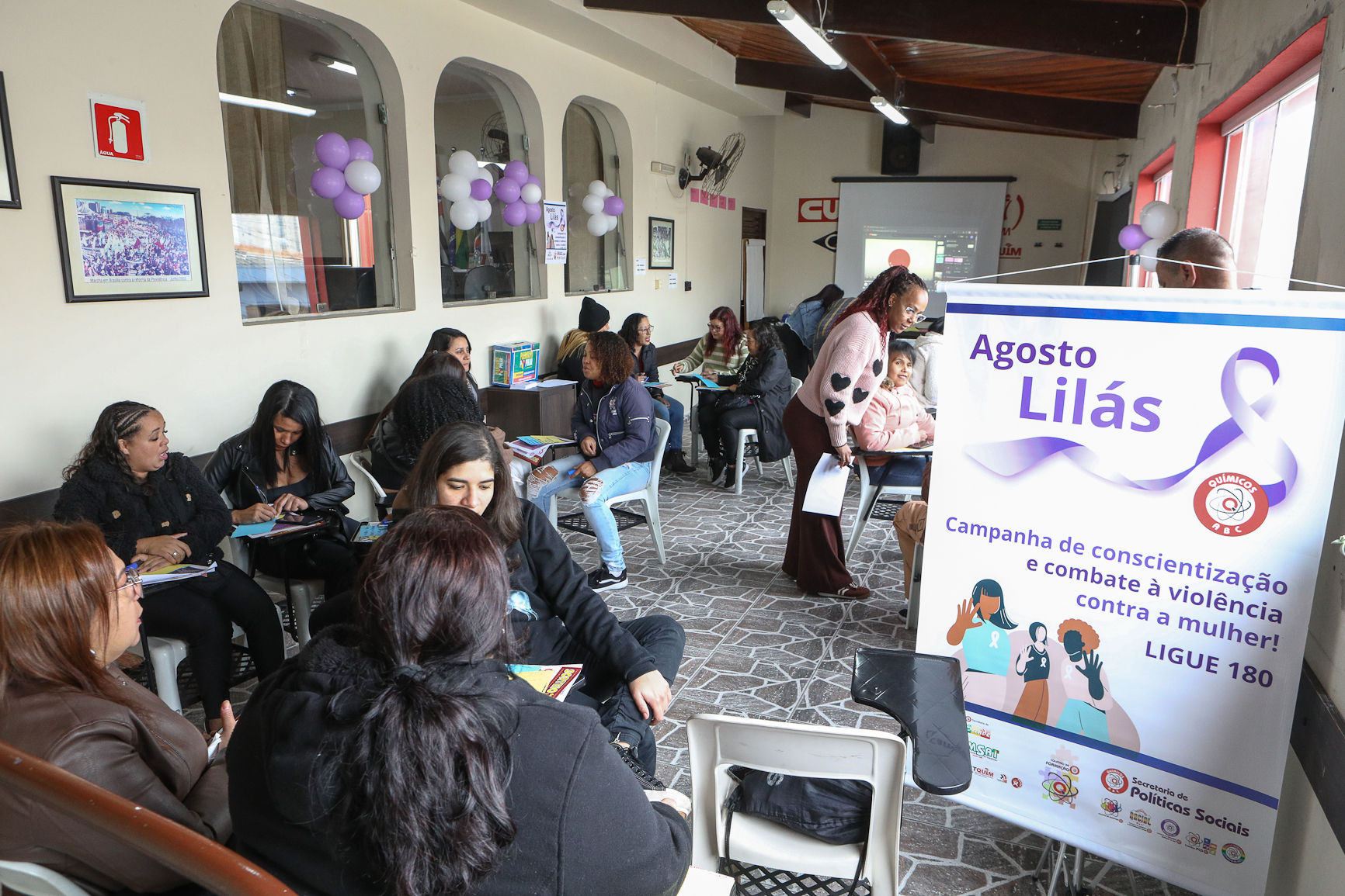 2º Roda de Conversa entre as mulheres Químicas do ABC com o tema Igualdade de oportunidade entre homens e mulheres no trabalho e na vida realizado na regional de São Bernardo do Campo-SP. Fotos Dino Santos. Brasil_16_08_ 2025.
