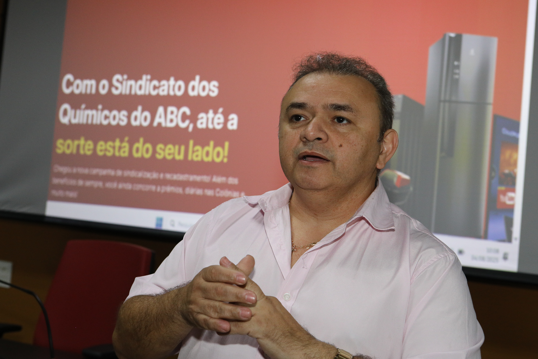 Visita da delegação Turca no colegiado da direção na Sede do Sindicato. Rua Senador Flaquer, 813 - Centro de Santo André-SP. Fotos Dino Santos. Brasil_04_08_2025.