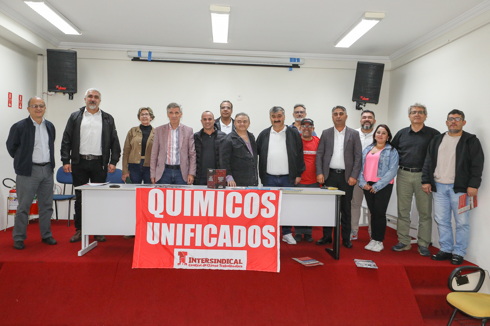 FETQUIM, Unificados e Químicos do ABC recebem delegação de Sindicalistas da Petrol IS, da Turquia. Fotos Dino Santos. Brasil_05_08_2025.