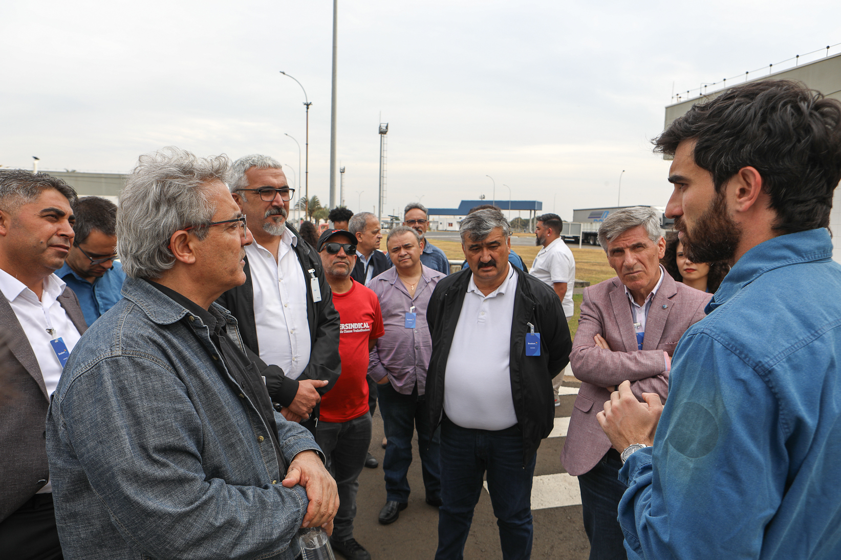 FETQUIM, Unificados e Químicos do ABC recebem delegação de Sindicalistas da Petrol IS, da Turquia. Fotos Dino Santos. Brasil_05_08_2025.