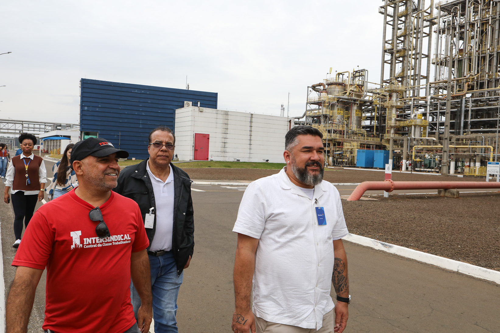 FETQUIM, Unificados e Químicos do ABC recebem delegação de Sindicalistas da Petrol IS, da Turquia. Fotos Dino Santos. Brasil_05_08_2025.