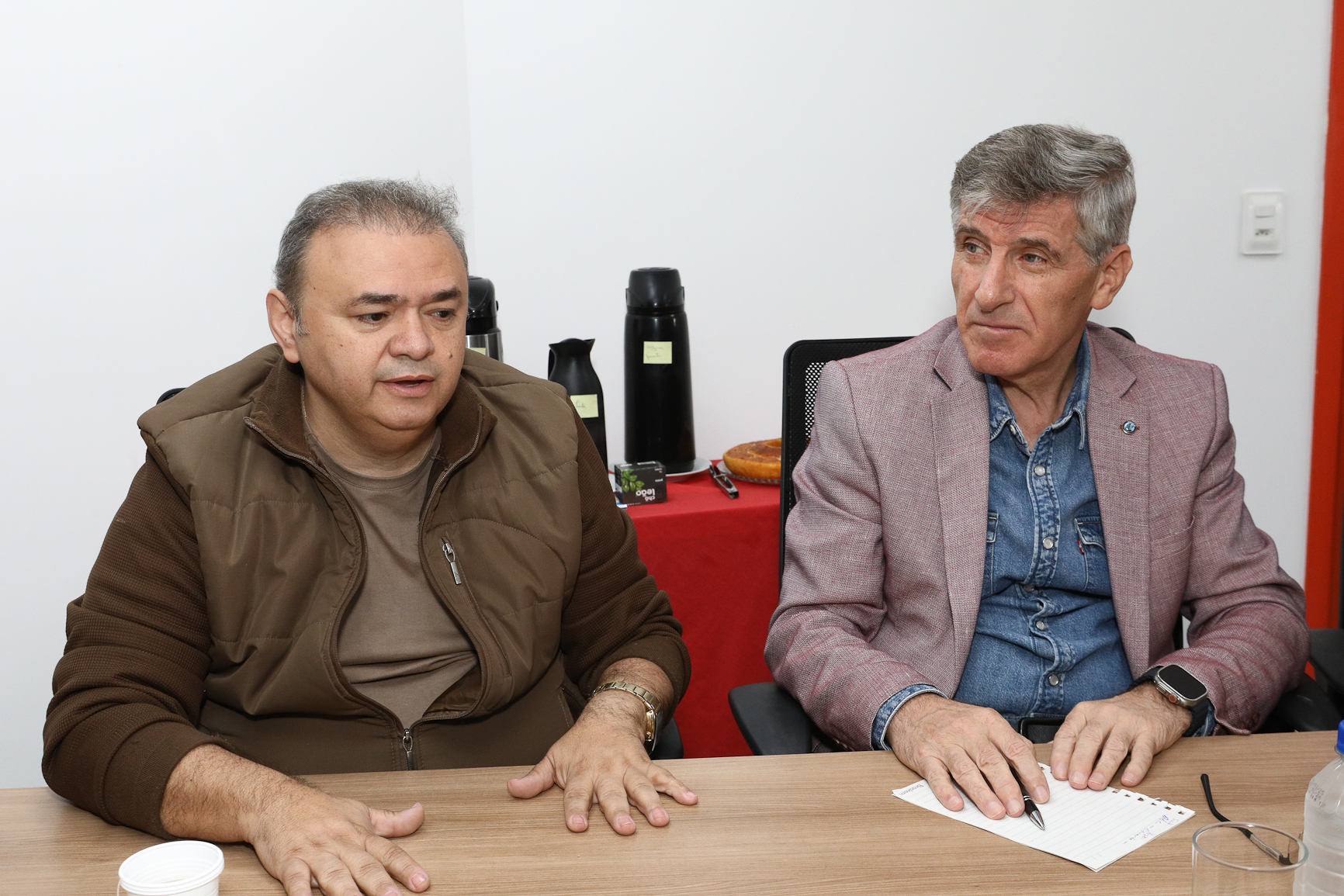 Intercambio com a delegação Turca no Sindicato dos Químicos do ABC para trocar experiência na formação de novos dirigentes na Sede do Sindicato. Rua Senador Fláquer, 813 - Centro de Santo André-SP. Fotos Dino Santos. Brasil_06_08_2025.