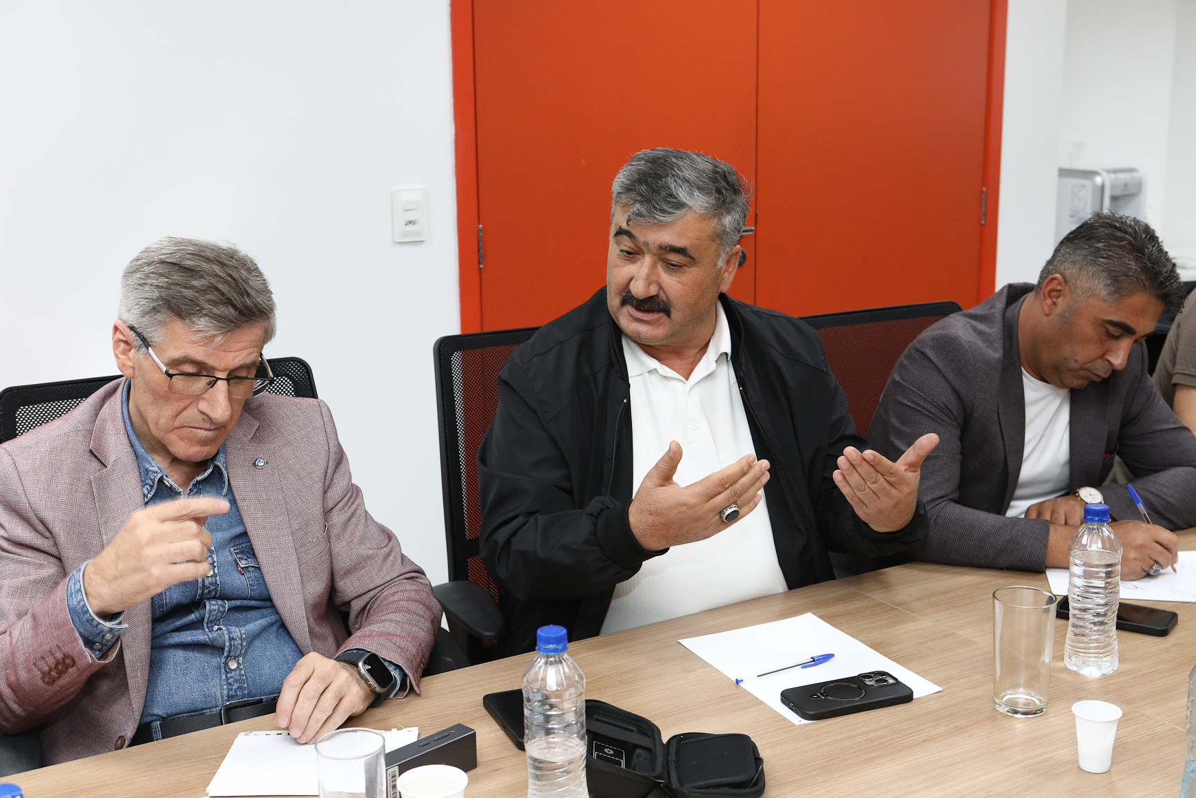 Intercambio com a delegação Turca no Sindicato dos Químicos do ABC para trocar experiência na formação de novos dirigentes na Sede do Sindicato. Rua Senador Fláquer, 813 - Centro de Santo André-SP. Fotos Dino Santos. Brasil_06_08_2025.