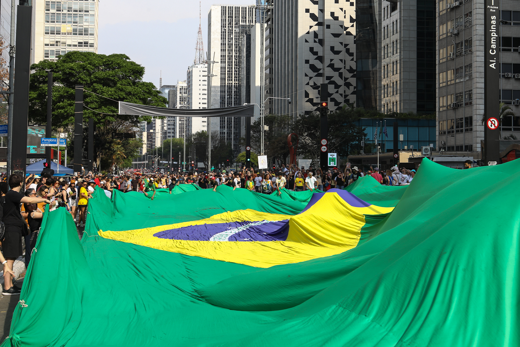 Ato sem anistia para a golpistas e nem PEC da Blindagem realizado na Av. Paulista. Fotos Dino Santos. Brasil_21_09_2025.