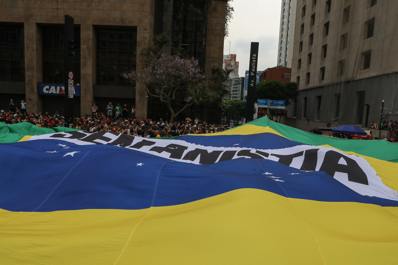 Ato sem anistia para a golpistas e nem PEC da Blindagem realizado na Av. Paulista. Fotos Dino Santos. Brasil_21_09_2025.