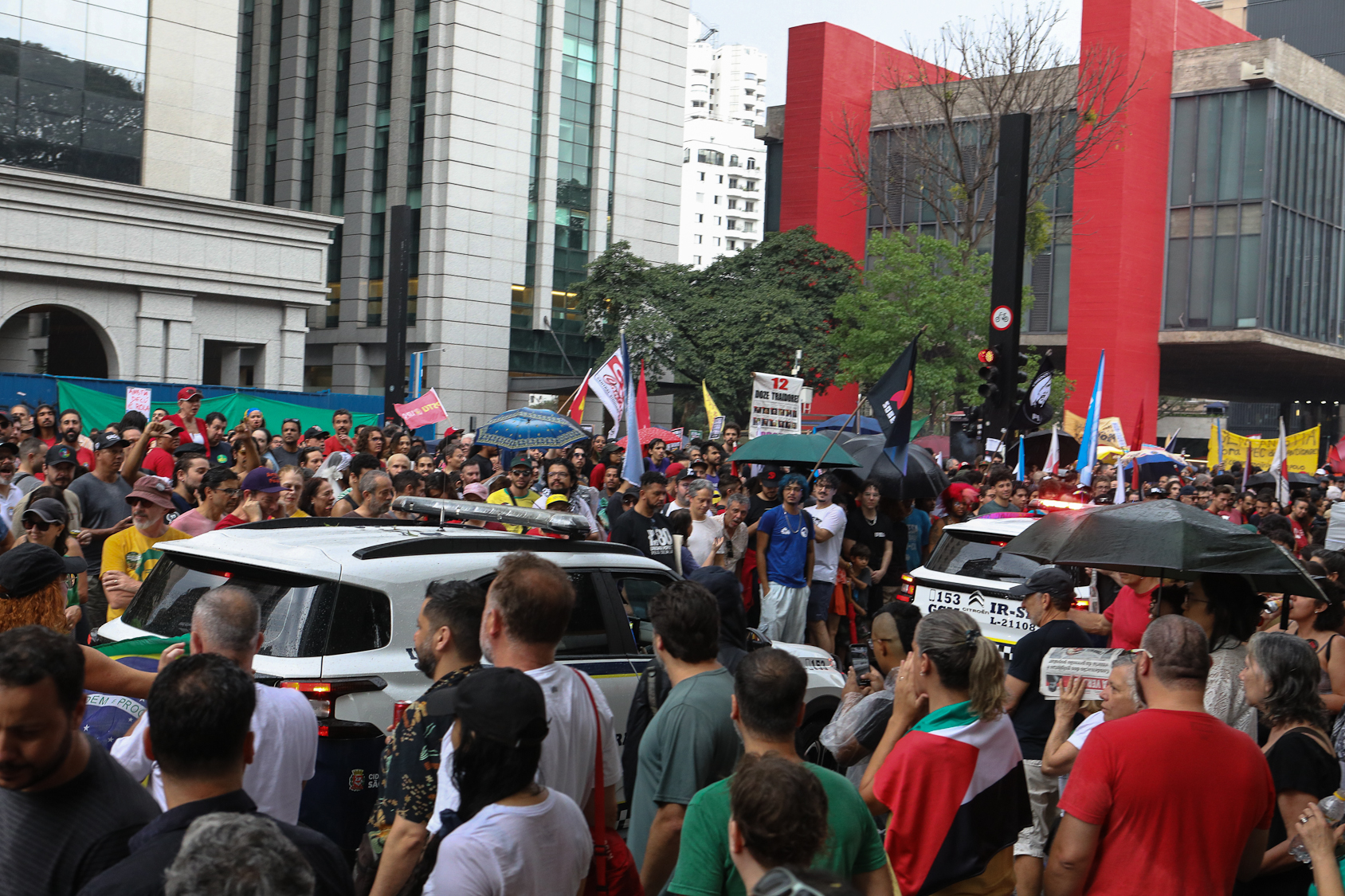 Ato sem anistia para a golpistas e nem PEC da Blindagem realizado na Av. Paulista. Fotos Dino Santos. Brasil_21_09_2025.