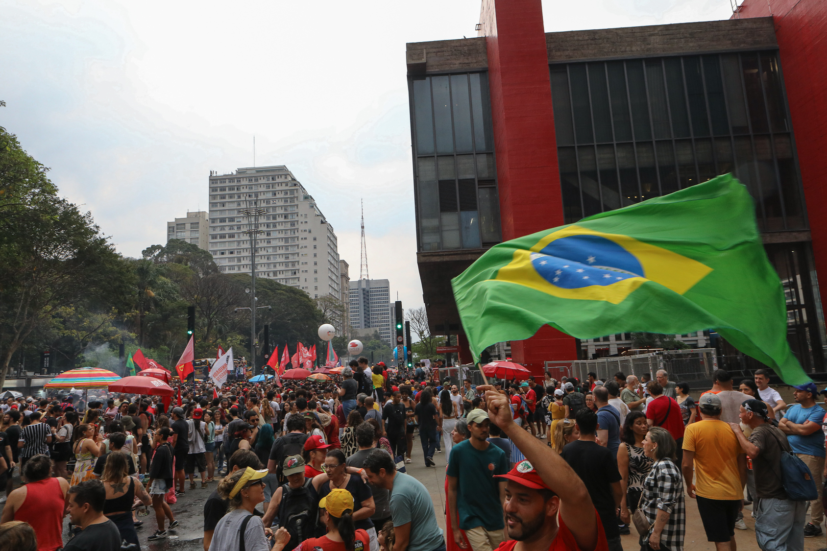 Ato sem anistia para a golpistas e nem PEC da Blindagem realizado na Av. Paulista. Fotos Dino Santos. Brasil_21_09_2025.