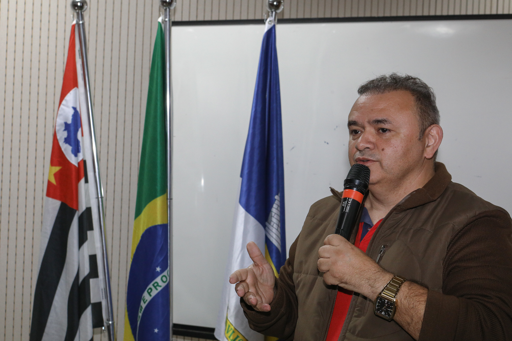 Assembleia para aprovar a pauta da campanha salarial 2025/2026 realizada na Sede do Sindicato dos Químicos do ABC. Rua Senador Fláquer, 813 - Centro de Santo André-SP. Fotos Dino Santos. Brasil_25_09_2025.