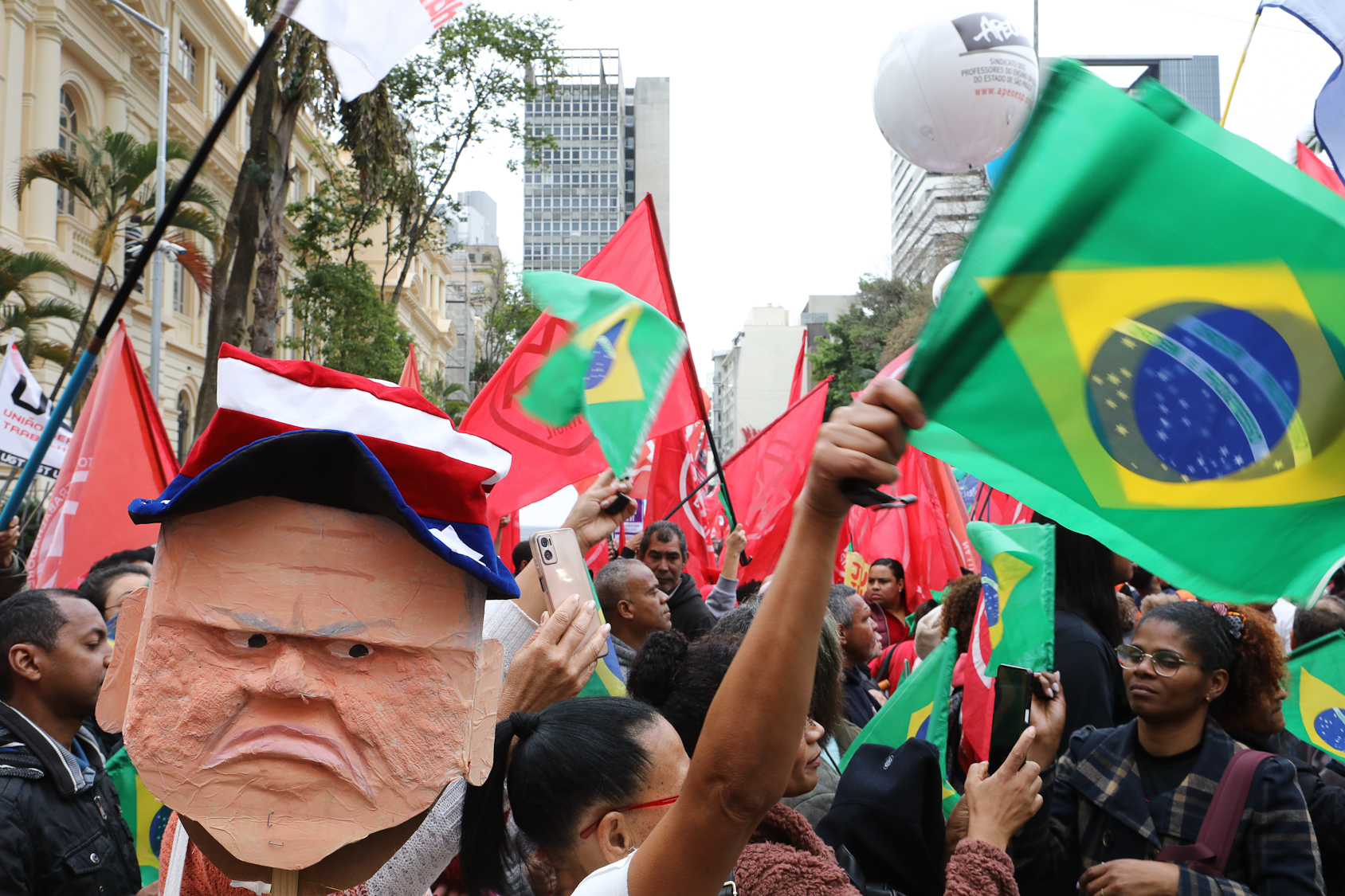 Dia dos excluidos ato pela Soberania Nacional na Praça da Republica-SP. Fotos Dino Santos Brasil_07_09_2025.