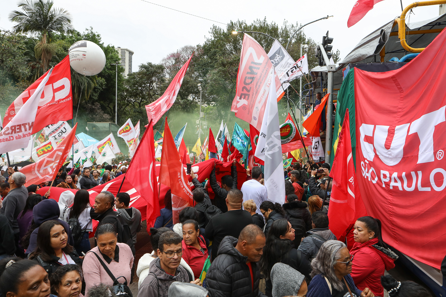 Dia dos excluidos ato pela Soberania Nacional na Praça da Republica-SP. Fotos Dino Santos Brasil_07_09_2025.