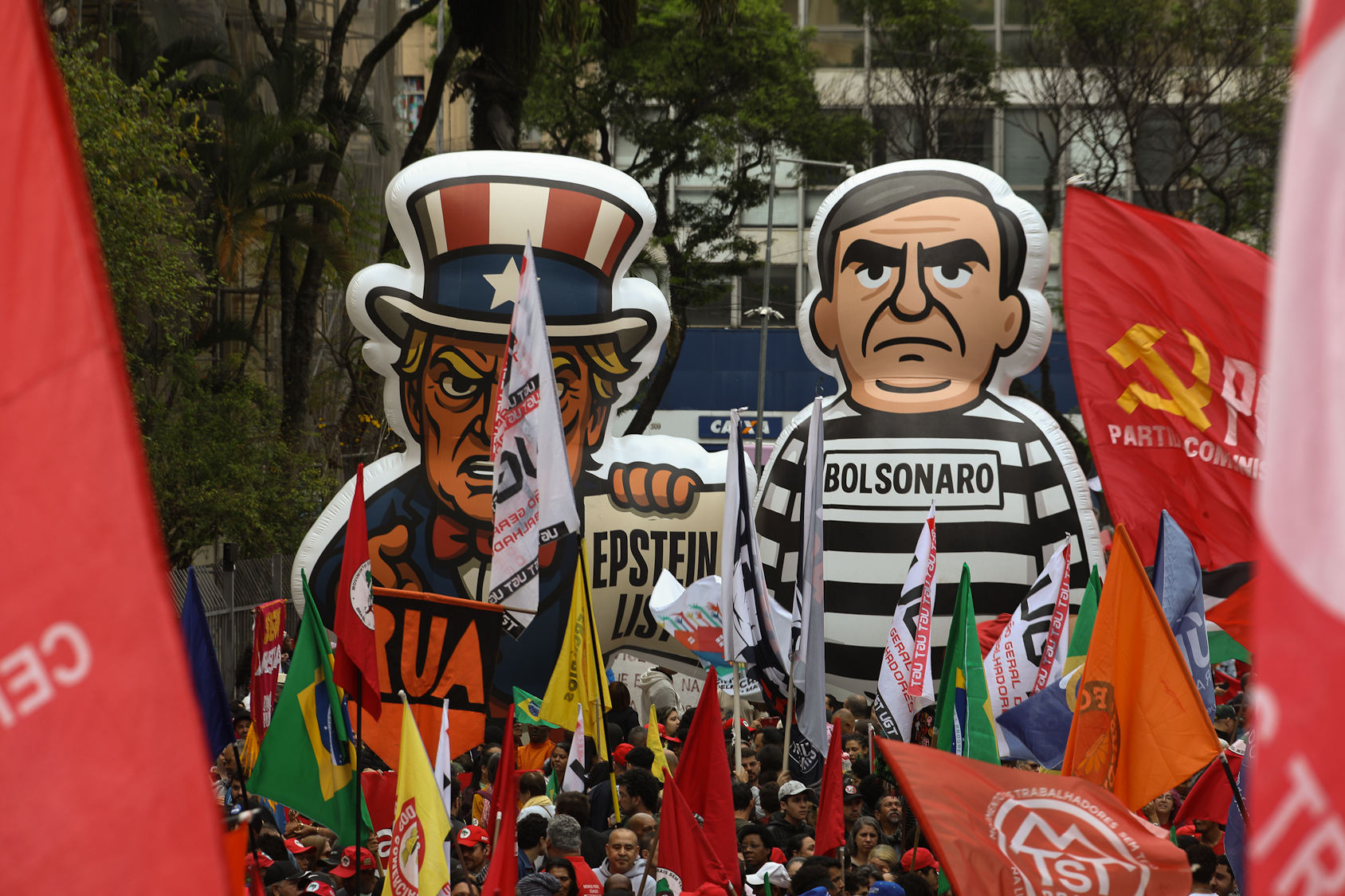 Dia dos excluidos ato pela Soberania Nacional na Praça da Republica-SP. Fotos Dino Santos Brasil_07_09_2025.