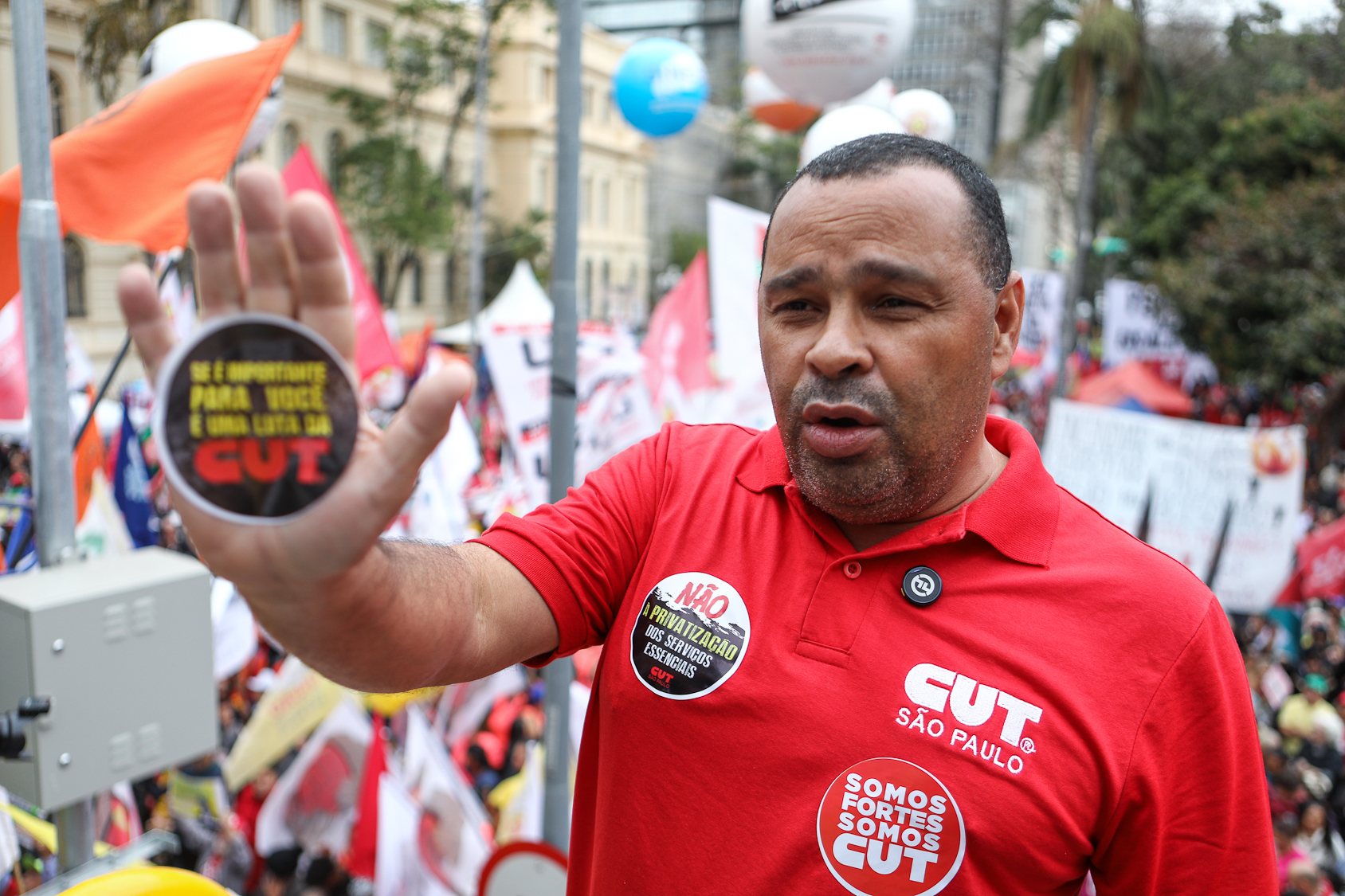 Dia dos excluidos ato pela Soberania Nacional na Praça da Republica-SP. Fotos Dino Santos Brasil_07_09_2025.