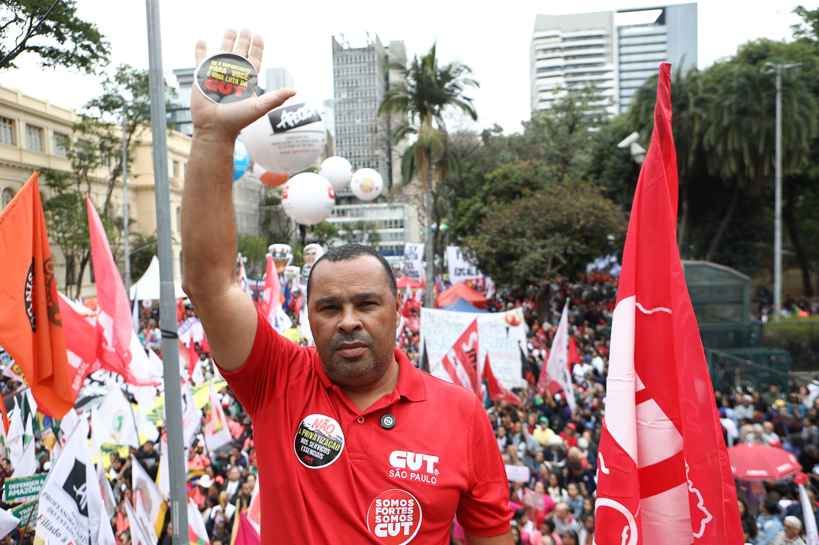 Dia dos excluidos ato pela Soberania Nacional na Praça da Republica-SP. Fotos Dino Santos Brasil_07_09_2025.