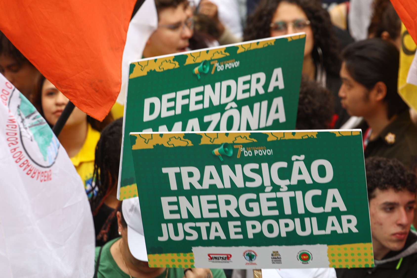 Dia dos excluidos ato pela Soberania Nacional na Praça da Republica-SP. Fotos Dino Santos Brasil_07_09_2025.
