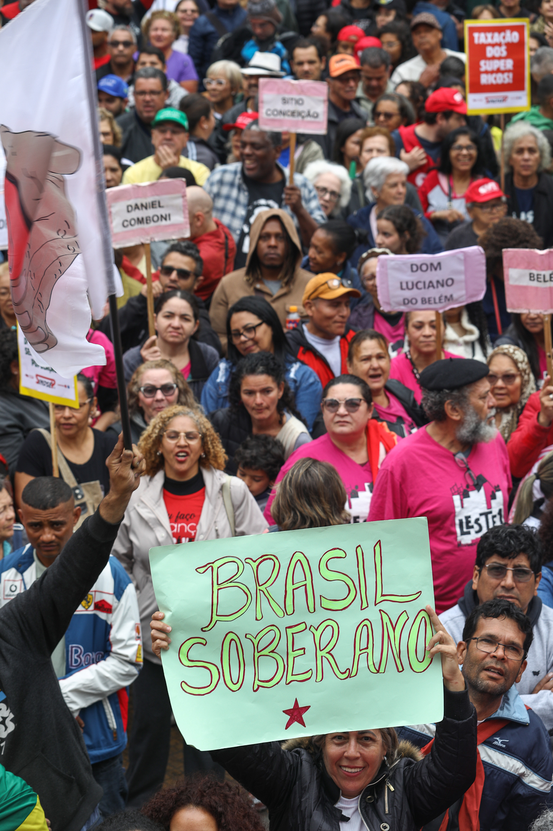 Dia dos excluidos ato pela Soberania Nacional na Praça da Republica-SP. Fotos Dino Santos Brasil_07_09_2025.