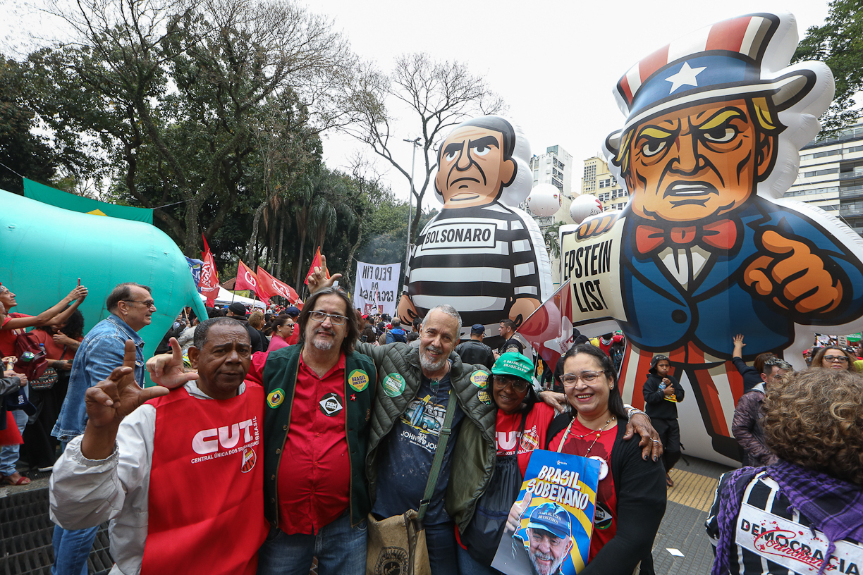 Dia dos excluidos ato pela Soberania Nacional na Praça da Republica-SP. Fotos Dino Santos Brasil_07_09_2025.