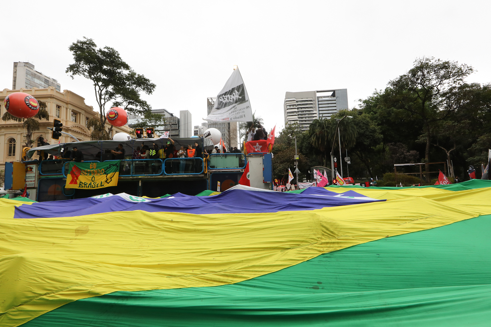 Dia dos excluidos ato pela Soberania Nacional na Praça da Republica-SP. Fotos Dino Santos Brasil_07_09_2025.