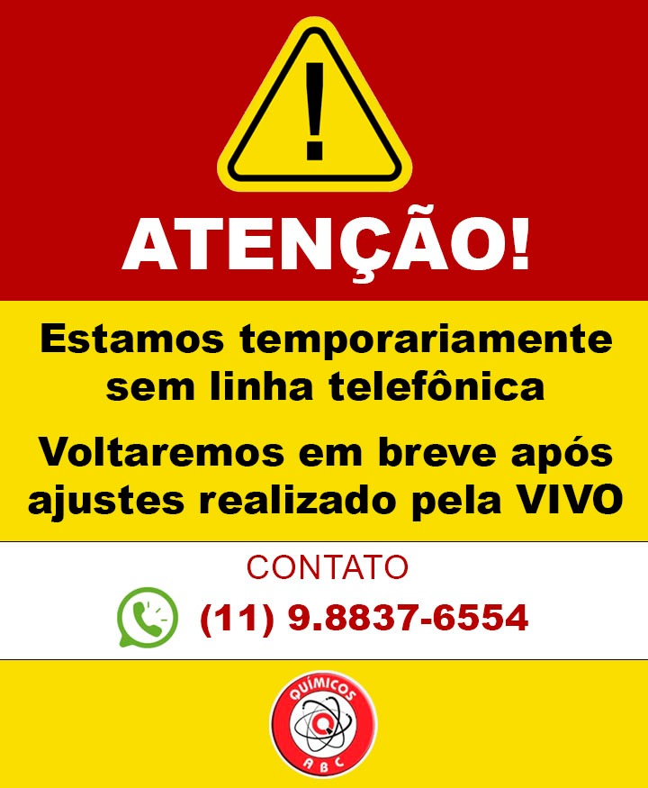 Aviso: estamos sem linha telefônica temporariamente