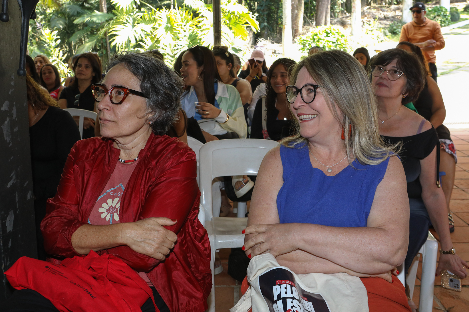 Encerramento do encontro das mulheres trabalhadoras químicas do abc realizado na Chácara Fortaleza. Rua José Marion, 597 - Finco, São Bernardo do Campo-SP. Fotos Dino Santos. Brasil_25_10_2025.