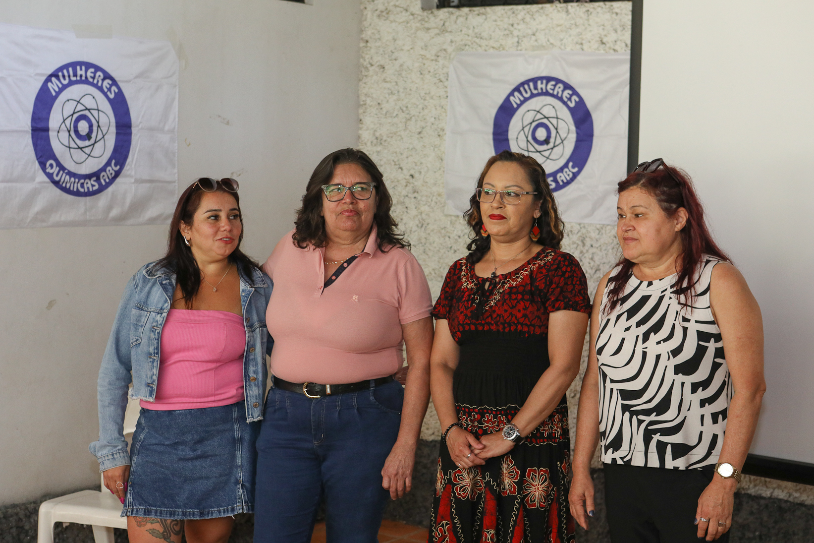 Encerramento do encontro das mulheres trabalhadoras químicas do abc realizado na Chácara Fortaleza. Rua José Marion, 597 - Finco, São Bernardo do Campo-SP. Fotos Dino Santos. Brasil_25_10_2025.