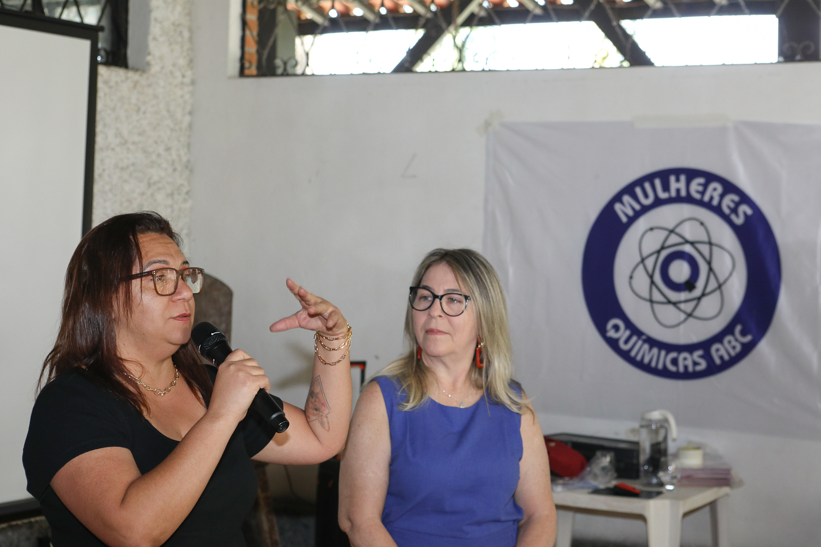Encerramento do encontro das mulheres trabalhadoras químicas do abc realizado na Chácara Fortaleza. Rua José Marion, 597 - Finco, São Bernardo do Campo-SP. Fotos Dino Santos. Brasil_25_10_2025.
