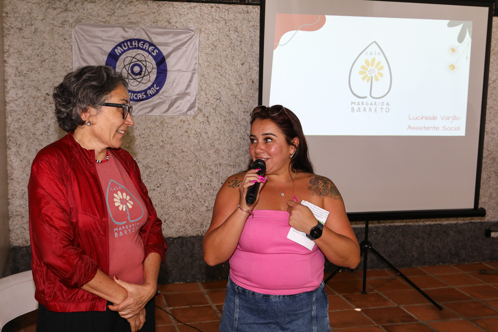 Encerramento do encontro das mulheres trabalhadoras químicas do abc realizado na Chácara Fortaleza. Rua José Marion, 597 - Finco, São Bernardo do Campo-SP. Fotos Dino Santos. Brasil_25_10_2025.