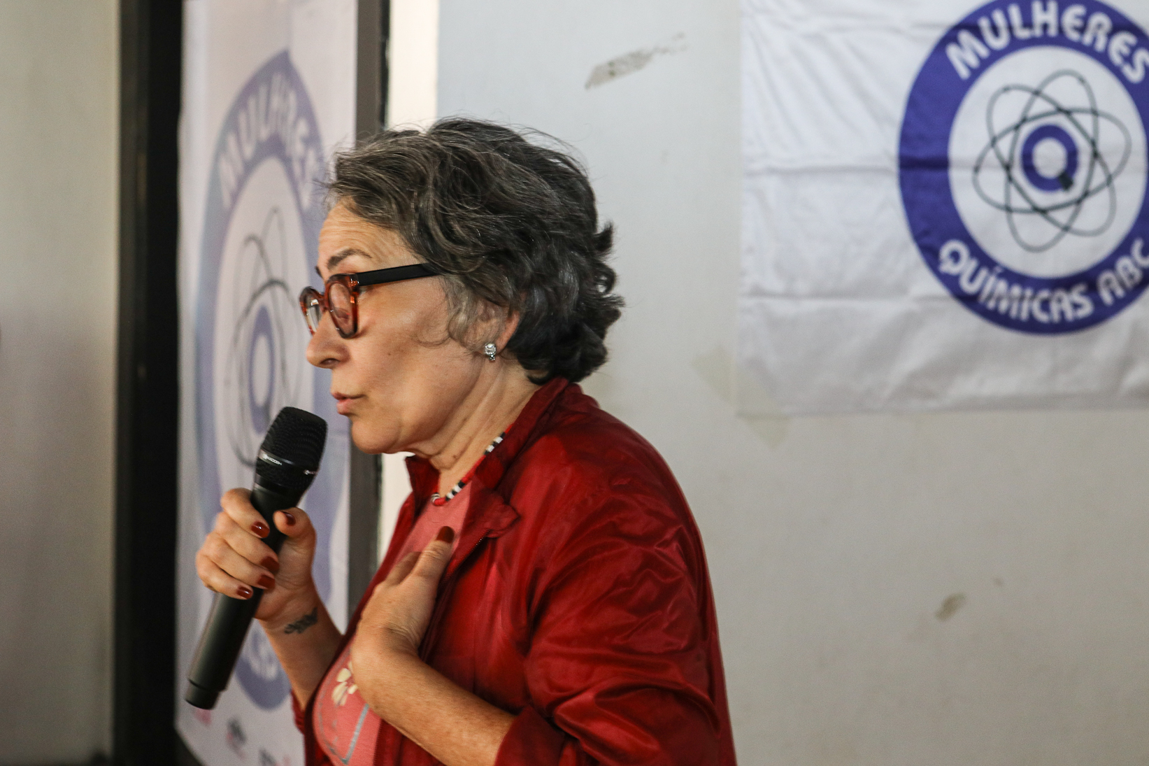 Encerramento do encontro das mulheres trabalhadoras químicas do abc realizado na Chácara Fortaleza. Rua José Marion, 597 - Finco, São Bernardo do Campo-SP. Fotos Dino Santos. Brasil_25_10_2025.