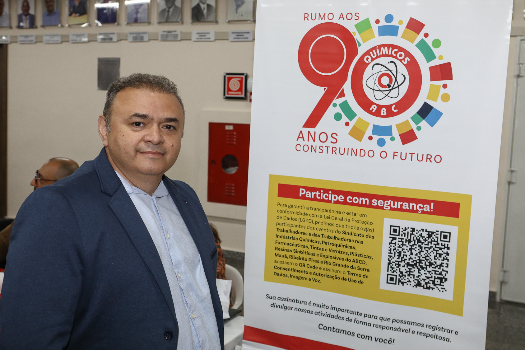 Homenagem ao Sindicato dos Químicos do ABC pelo aniversário de 87 anos com Diploma Legislativo de Honra ao Mérito Social pela autoria do vereador Orlando Vitoriano realizado na Câmara Municipal de Diadema. Av. Antonio Piranga, 474 - Centro de Diadema/SP. Fotos Dino Santos. Brasil_08_10_2025