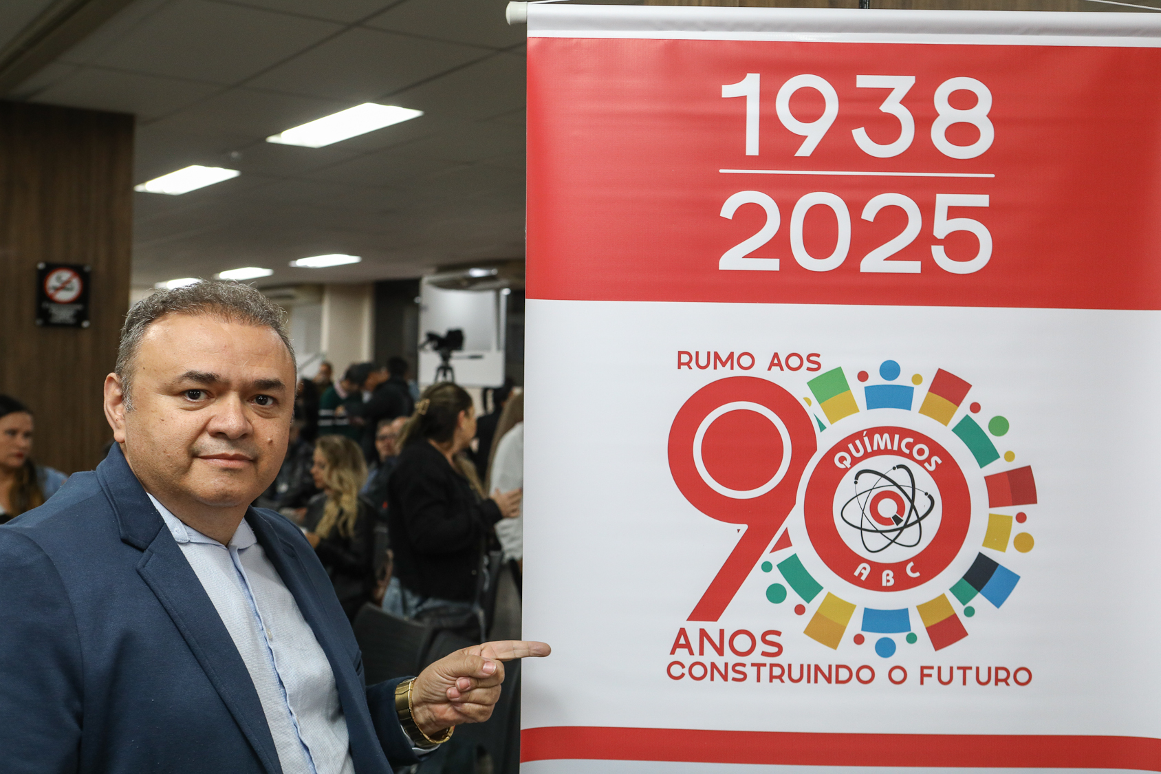 Homenagem ao Sindicato dos Químicos do ABC pelo aniversário de 87 anos com Diploma Legislativo de Honra ao Mérito Social pela autoria do vereador Orlando Vitoriano realizado na Câmara Municipal de Diadema. Av. Antonio Piranga, 474 - Centro de Diadema/SP. Fotos Dino Santos. Brasil_08_10_2025