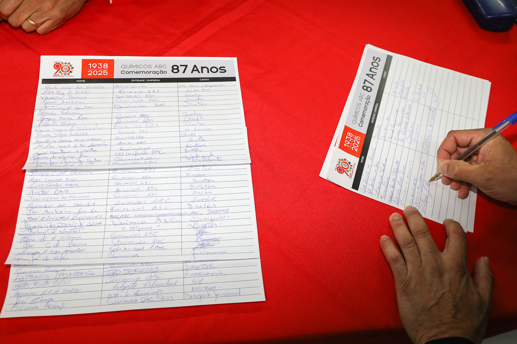 Homenagem ao Sindicato dos Químicos do ABC pelo aniversário de 87 anos com Diploma Legislativo de Honra ao Mérito Social pela autoria do vereador Orlando Vitoriano realizado na Câmara Municipal de Diadema. Av. Antonio Piranga, 474 - Centro de Diadema/SP. Fotos Dino Santos. Brasil_08_10_2025