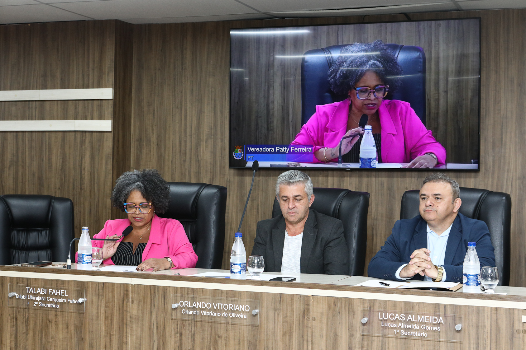 Homenagem ao Sindicato dos Químicos do ABC pelo aniversário de 87 anos com Diploma Legislativo de Honra ao Mérito Social pela autoria do vereador Orlando Vitoriano realizado na Câmara Municipal de Diadema. Av. Antonio Piranga, 474 - Centro de Diadema/SP. Fotos Dino Santos. Brasil_08_10_2025