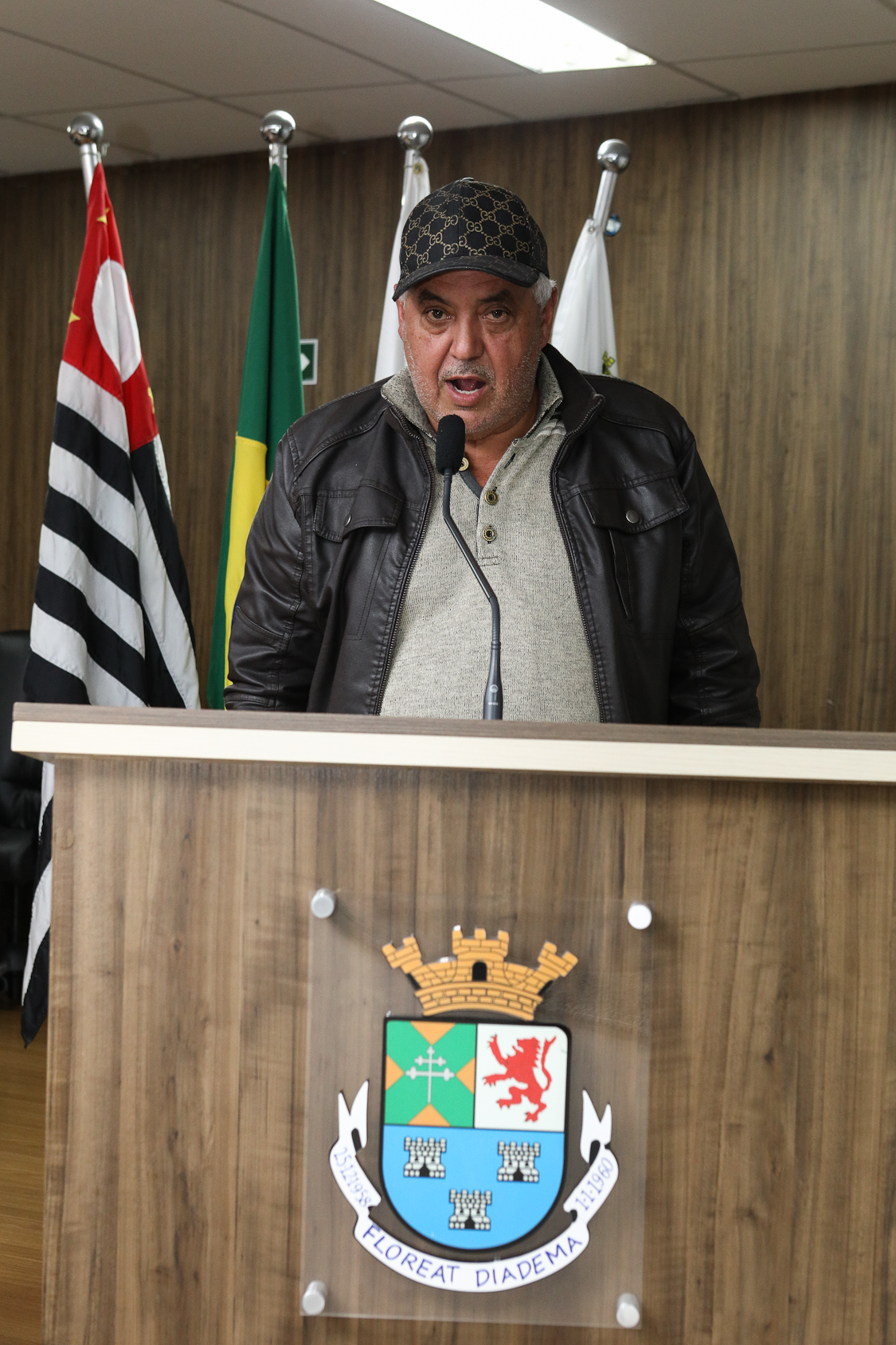 Homenagem ao Sindicato dos Químicos do ABC pelo aniversário de 87 anos com Diploma Legislativo de Honra ao Mérito Social pela autoria do vereador Orlando Vitoriano realizado na Câmara Municipal de Diadema. Av. Antonio Piranga, 474 - Centro de Diadema/SP. Fotos Dino Santos. Brasil_08_10_2025