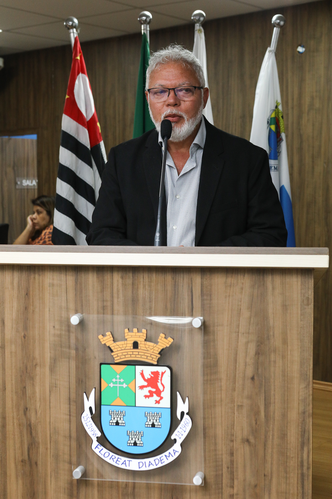 Homenagem ao Sindicato dos Químicos do ABC pelo aniversário de 87 anos com Diploma Legislativo de Honra ao Mérito Social pela autoria do vereador Orlando Vitoriano realizado na Câmara Municipal de Diadema. Av. Antonio Piranga, 474 - Centro de Diadema/SP. Fotos Dino Santos. Brasil_08_10_2025
