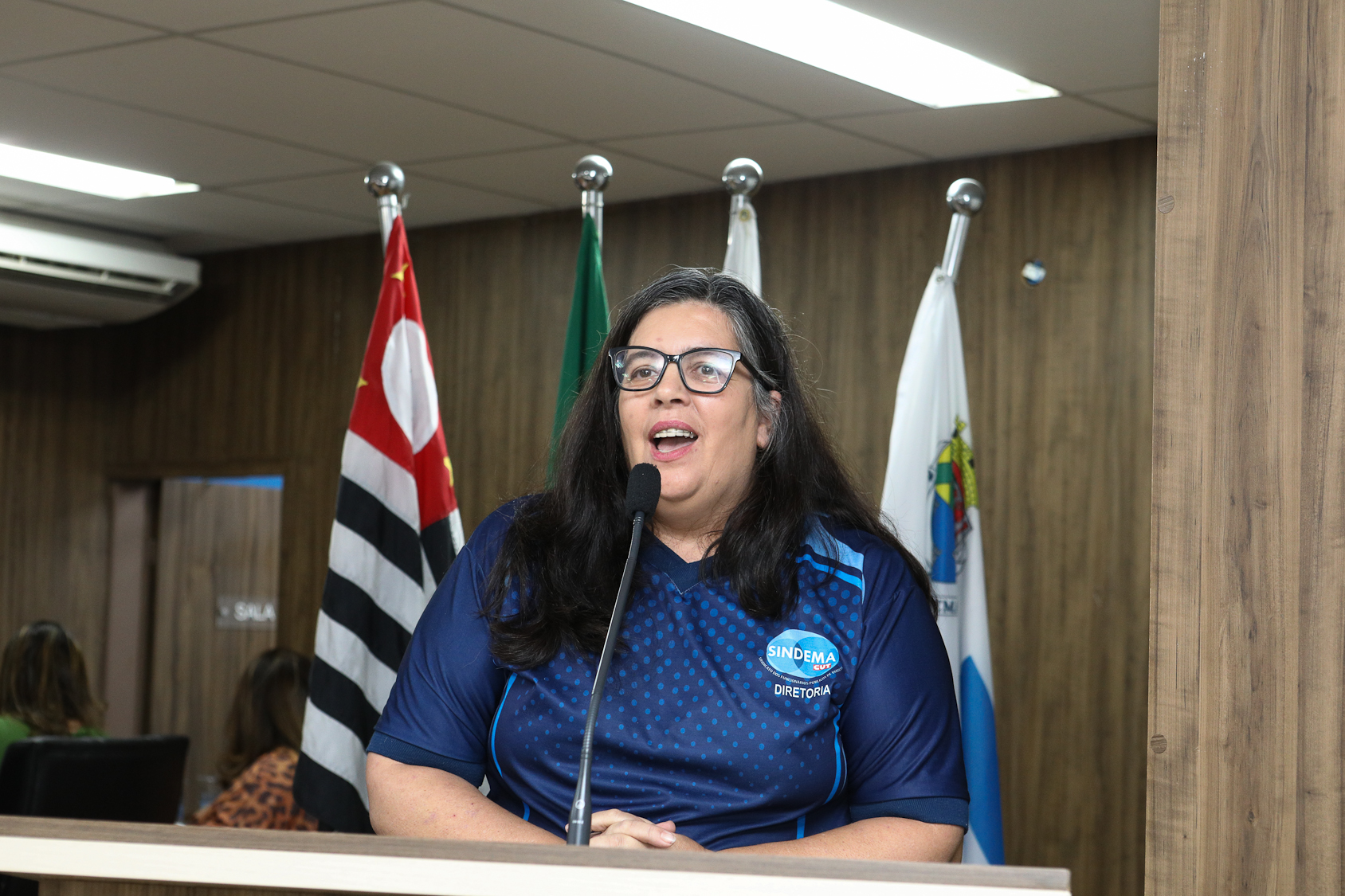 Homenagem ao Sindicato dos Químicos do ABC pelo aniversário de 87 anos com Diploma Legislativo de Honra ao Mérito Social pela autoria do vereador Orlando Vitoriano realizado na Câmara Municipal de Diadema. Av. Antonio Piranga, 474 - Centro de Diadema/SP. Fotos Dino Santos. Brasil_08_10_2025