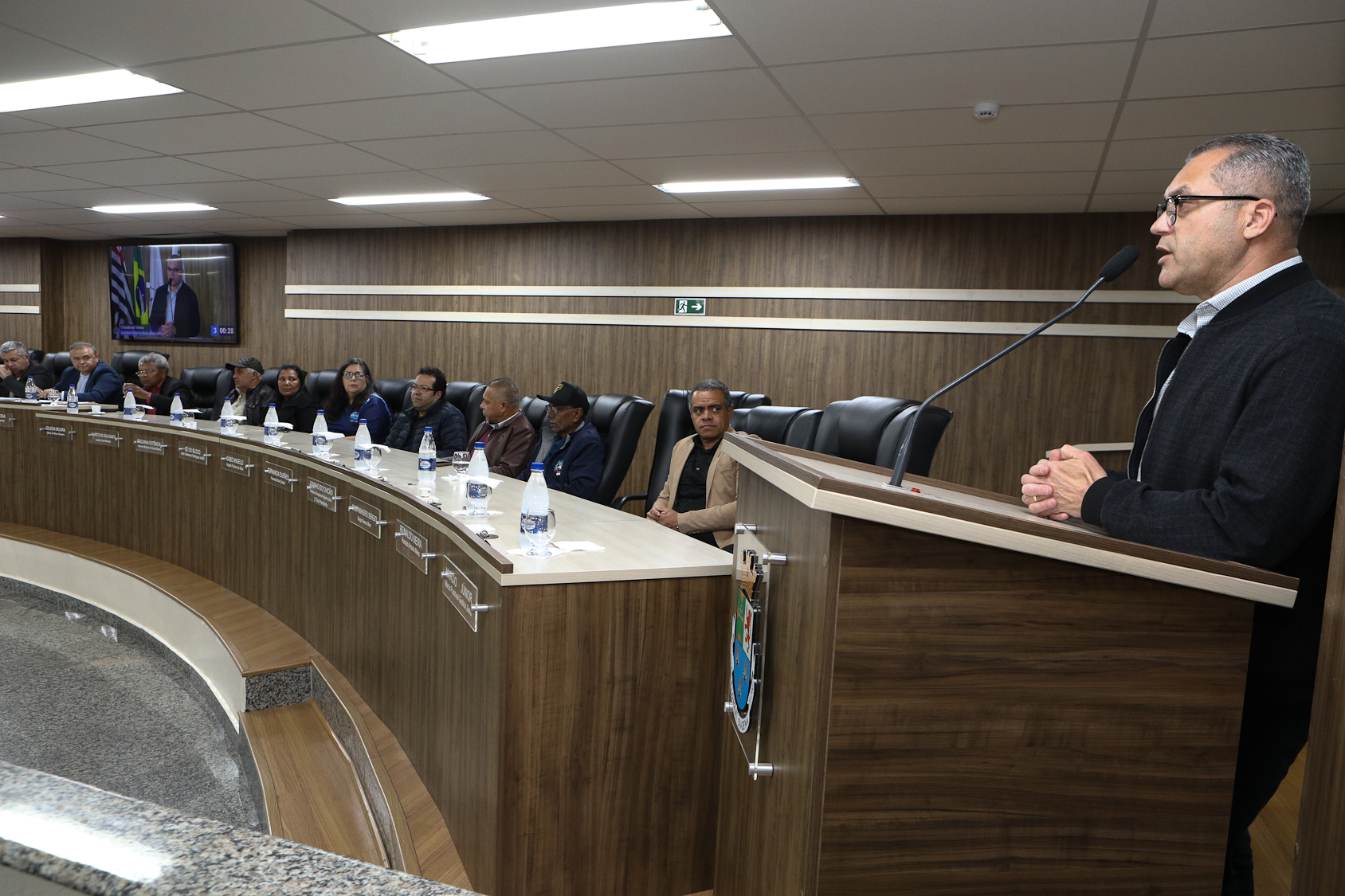 Homenagem ao Sindicato dos Químicos do ABC pelo aniversário de 87 anos com Diploma Legislativo de Honra ao Mérito Social pela autoria do vereador Orlando Vitoriano realizado na Câmara Municipal de Diadema. Av. Antonio Piranga, 474 - Centro de Diadema/SP. Fotos Dino Santos. Brasil_08_10_2025