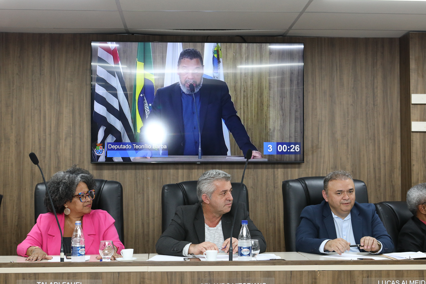 Homenagem ao Sindicato dos Químicos do ABC pelo aniversário de 87 anos com Diploma Legislativo de Honra ao Mérito Social pela autoria do vereador Orlando Vitoriano realizado na Câmara Municipal de Diadema. Av. Antonio Piranga, 474 - Centro de Diadema/SP. Fotos Dino Santos. Brasil_08_10_2025