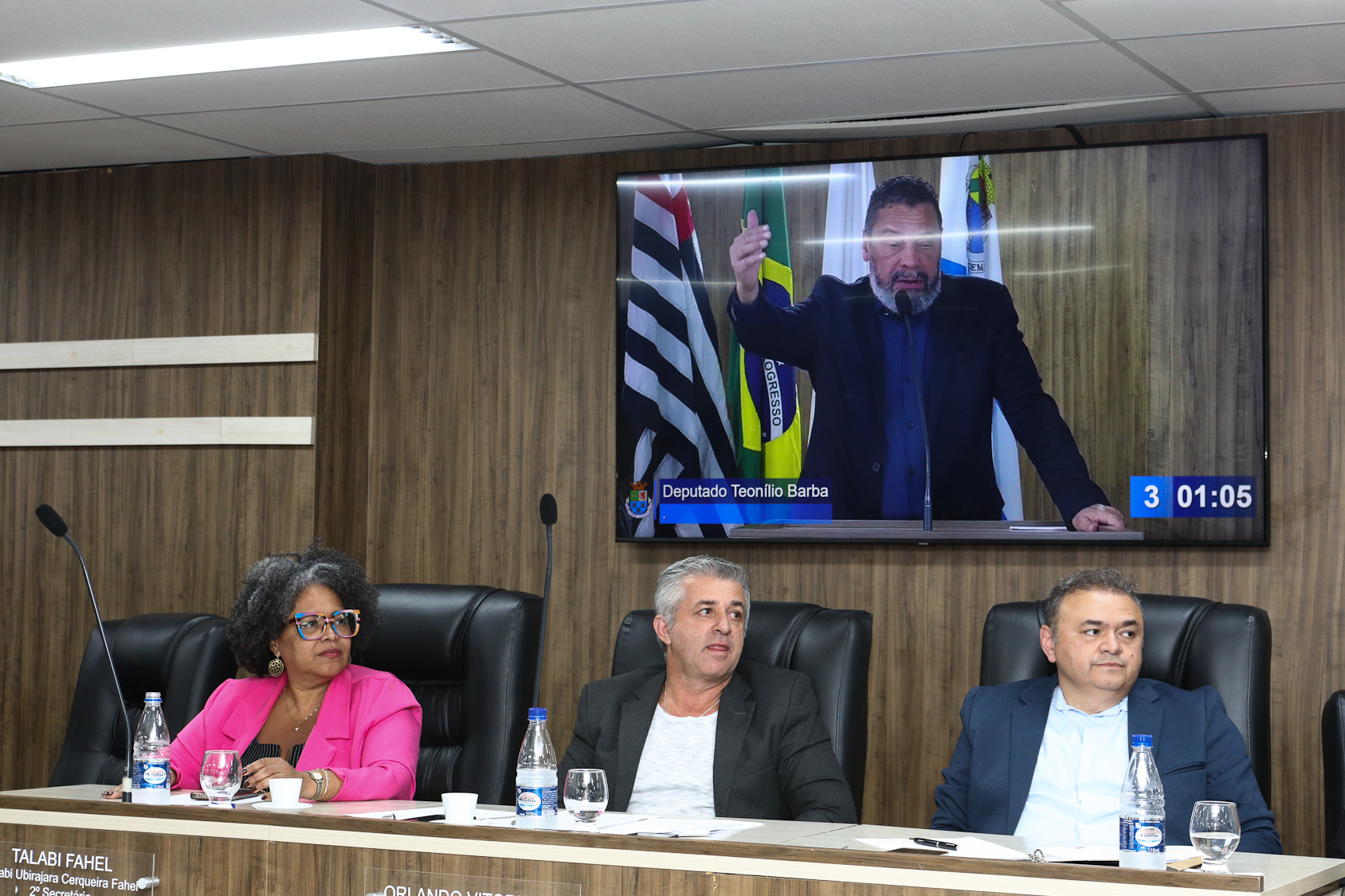 Homenagem ao Sindicato dos Químicos do ABC pelo aniversário de 87 anos com Diploma Legislativo de Honra ao Mérito Social pela autoria do vereador Orlando Vitoriano realizado na Câmara Municipal de Diadema. Av. Antonio Piranga, 474 - Centro de Diadema/SP. Fotos Dino Santos. Brasil_08_10_2025