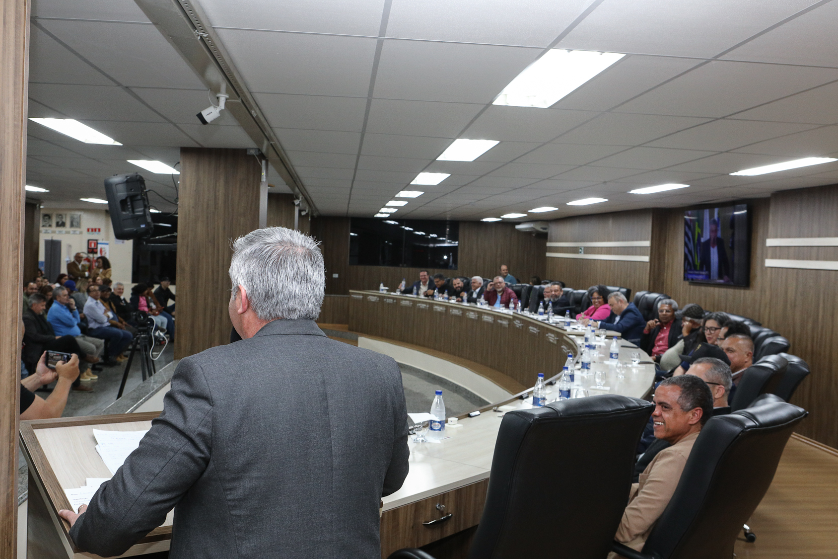 Homenagem ao Sindicato dos Químicos do ABC pelo aniversário de 87 anos com Diploma Legislativo de Honra ao Mérito Social pela autoria do vereador Orlando Vitoriano realizado na Câmara Municipal de Diadema. Av. Antonio Piranga, 474 - Centro de Diadema/SP. Fotos Dino Santos. Brasil_08_10_2025