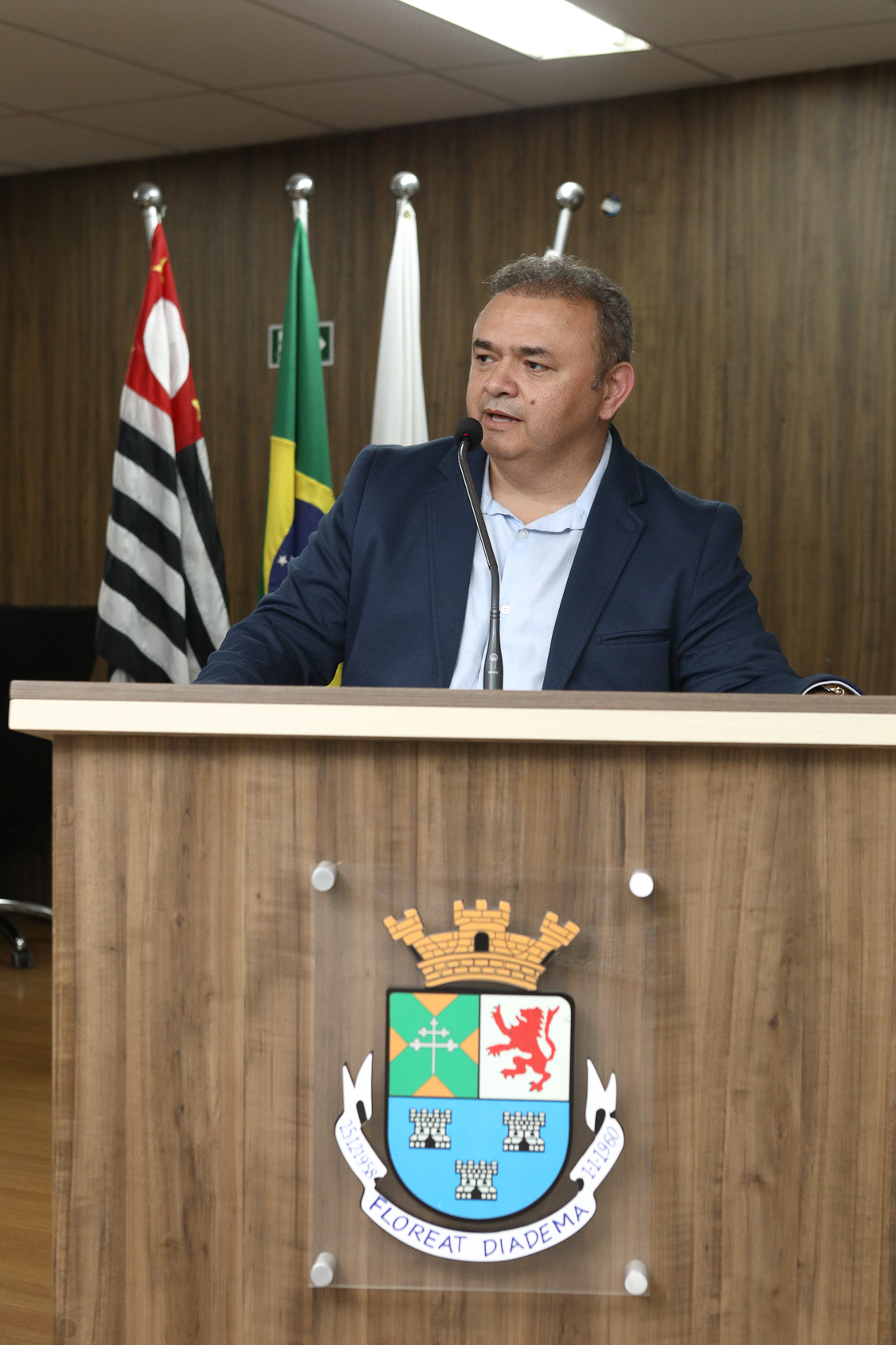 Homenagem a José Evandro Alves da Silva com a Diploma Legislativo de Honra ao Mérito Social de autória do vereador Orlando Vitoriano realizado na Câmara Municipal de Diadema-SP. Fotos Dino Santos. Brasil_08_10_2025.