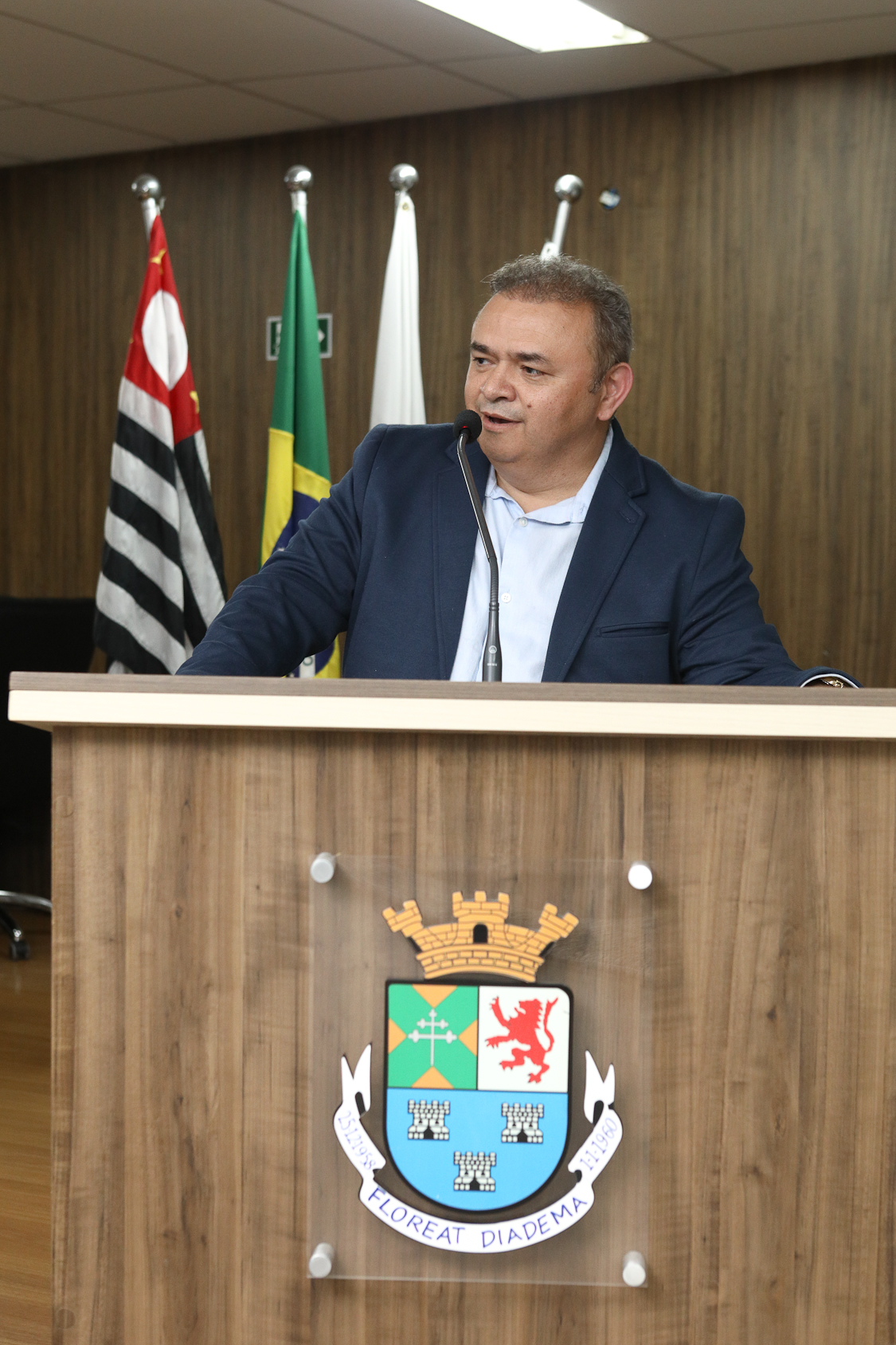 Homenagem a José Evandro Alves da Silva com a Diploma Legislativo de Honra ao Mérito Social de autória do vereador Orlando Vitoriano realizado na Câmara Municipal de Diadema-SP. Fotos Dino Santos. Brasil_08_10_2025.