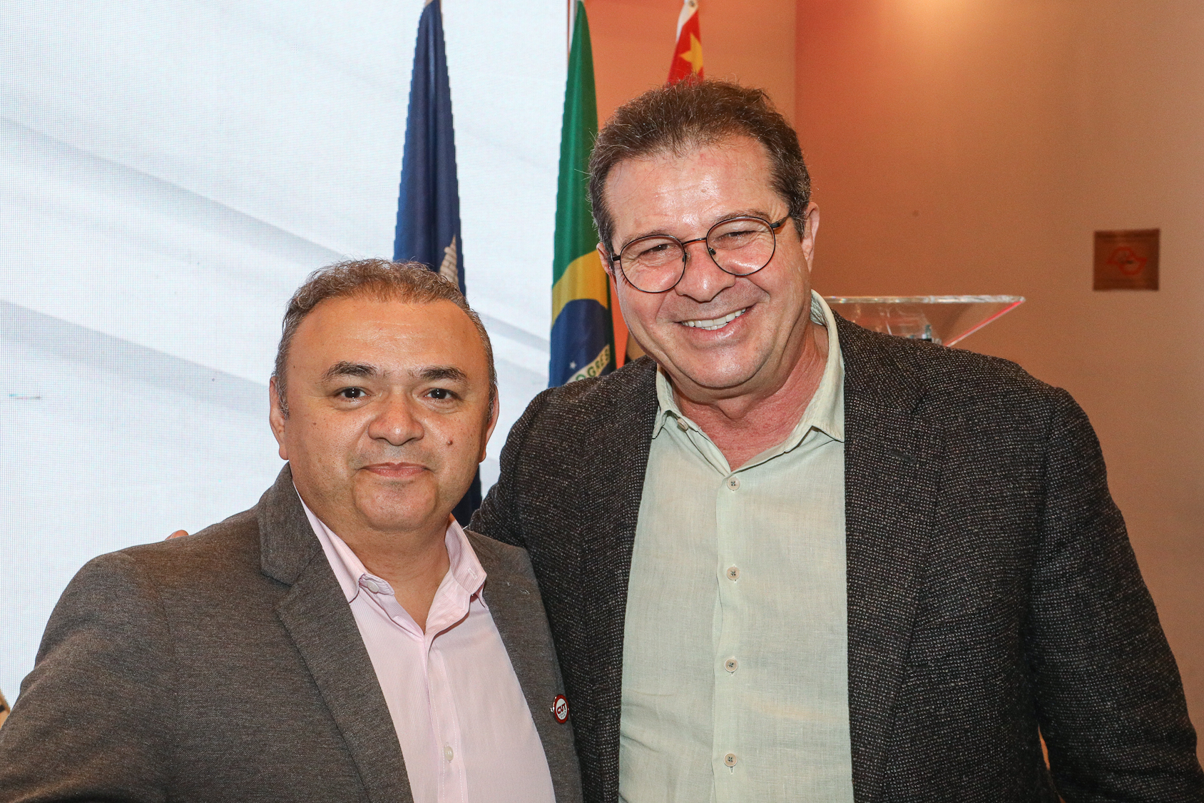 Abertura do lançamento Rumo aos 90 anos do Sindicato dos Químicos do ABC realizado no Hotel Braston. Av. Industrial, 885 -  Santo André/SP. Fotos Dino Santos. Brasil_10_10_2025.