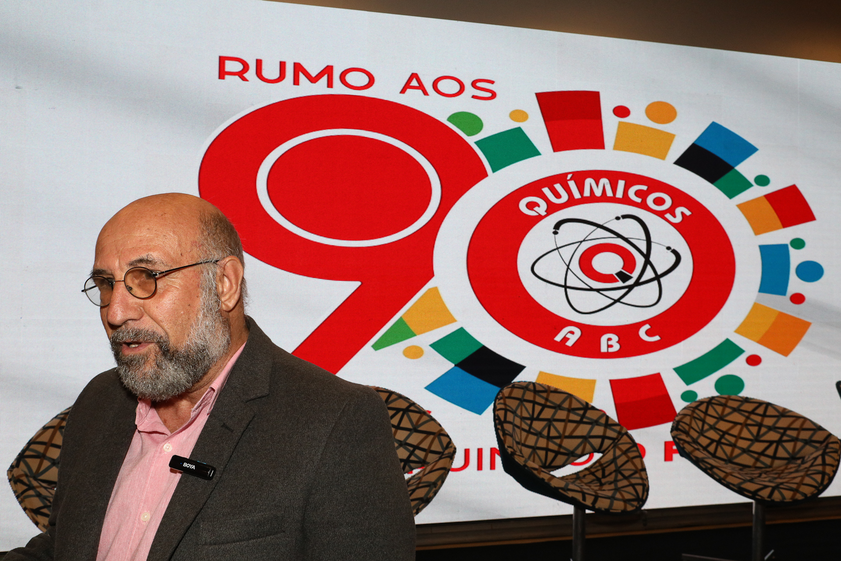Abertura do lançamento Rumo aos 90 anos do Sindicato dos Químicos do ABC realizado no Hotel Braston. Av. Industrial, 885 -  Santo André/SP. Fotos Dino Santos. Brasil_10_10_2025.
