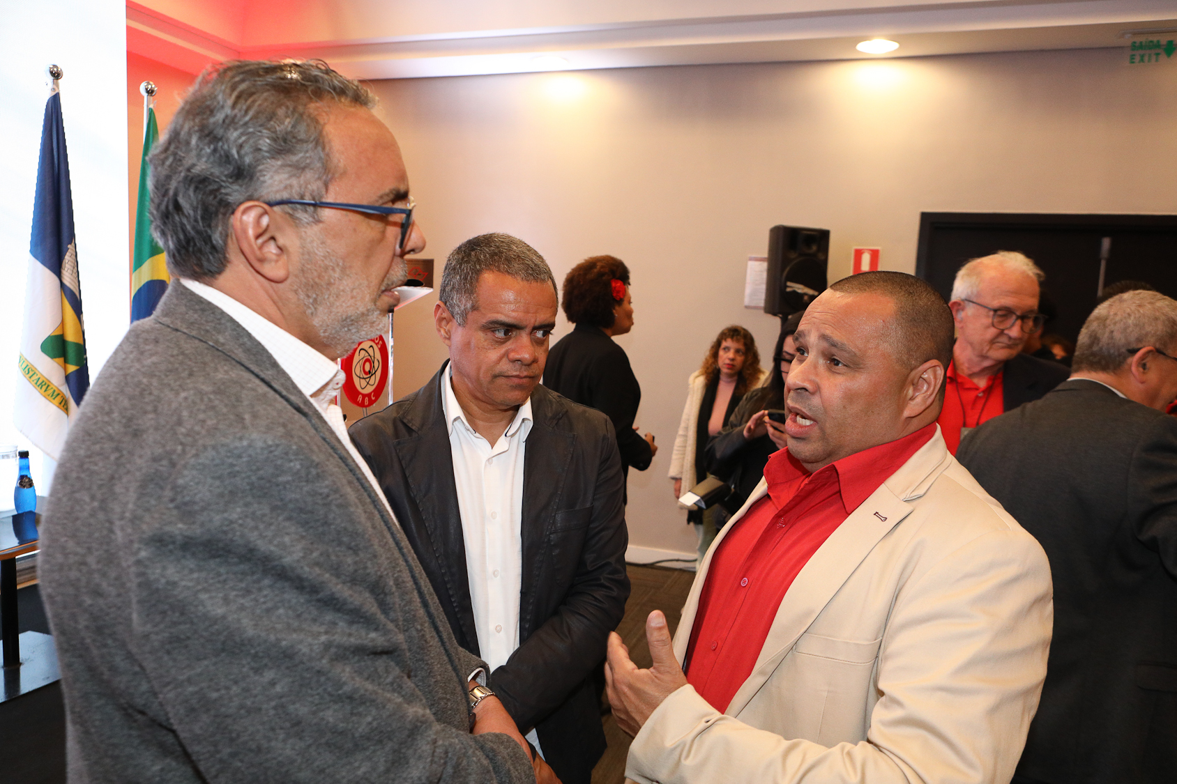 Abertura do lançamento Rumo aos 90 anos do Sindicato dos Químicos do ABC realizado no Hotel Braston. Av. Industrial, 885 -  Santo André/SP. Fotos Dino Santos. Brasil_10_10_2025.