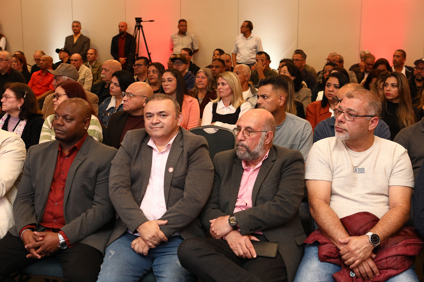 Abertura do lançamento Rumo aos 90 anos do Sindicato dos Químicos do ABC realizado no Hotel Braston. Av. Industrial, 885 -  Santo André/SP. Fotos Dino Santos. Brasil_10_10_2025.