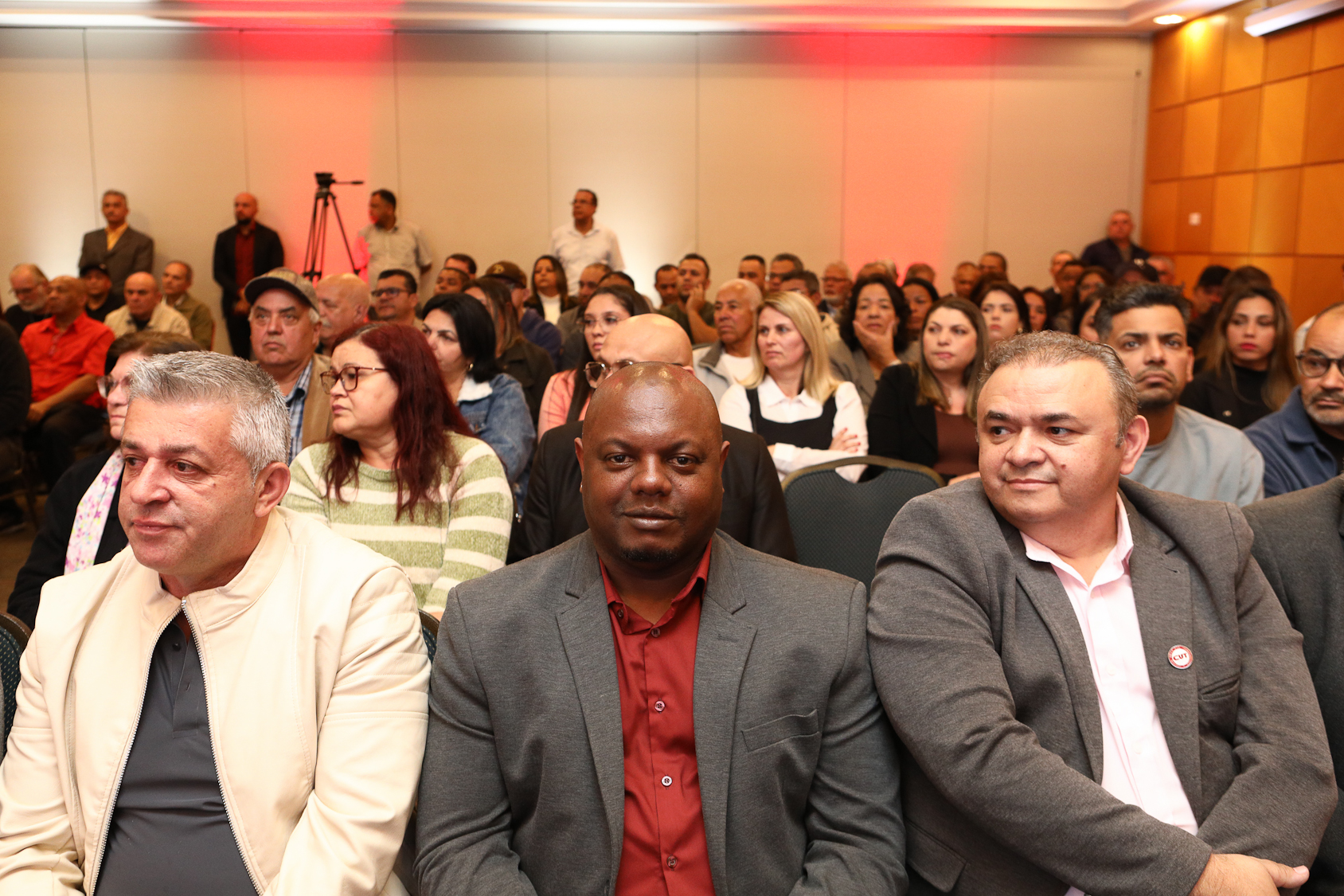 Abertura do lançamento Rumo aos 90 anos do Sindicato dos Químicos do ABC realizado no Hotel Braston. Av. Industrial, 885 -  Santo André/SP. Fotos Dino Santos. Brasil_10_10_2025.